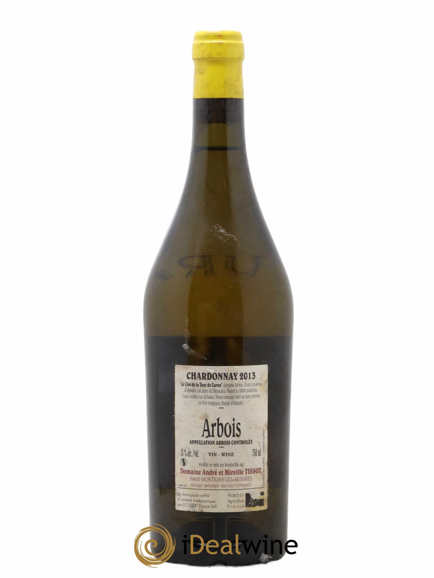 Arbois Chardonnay Le Clos de la Tour de Curon Bénédicte et Stéphane Tissot 2013 - Lot de 1 bouteille - 1