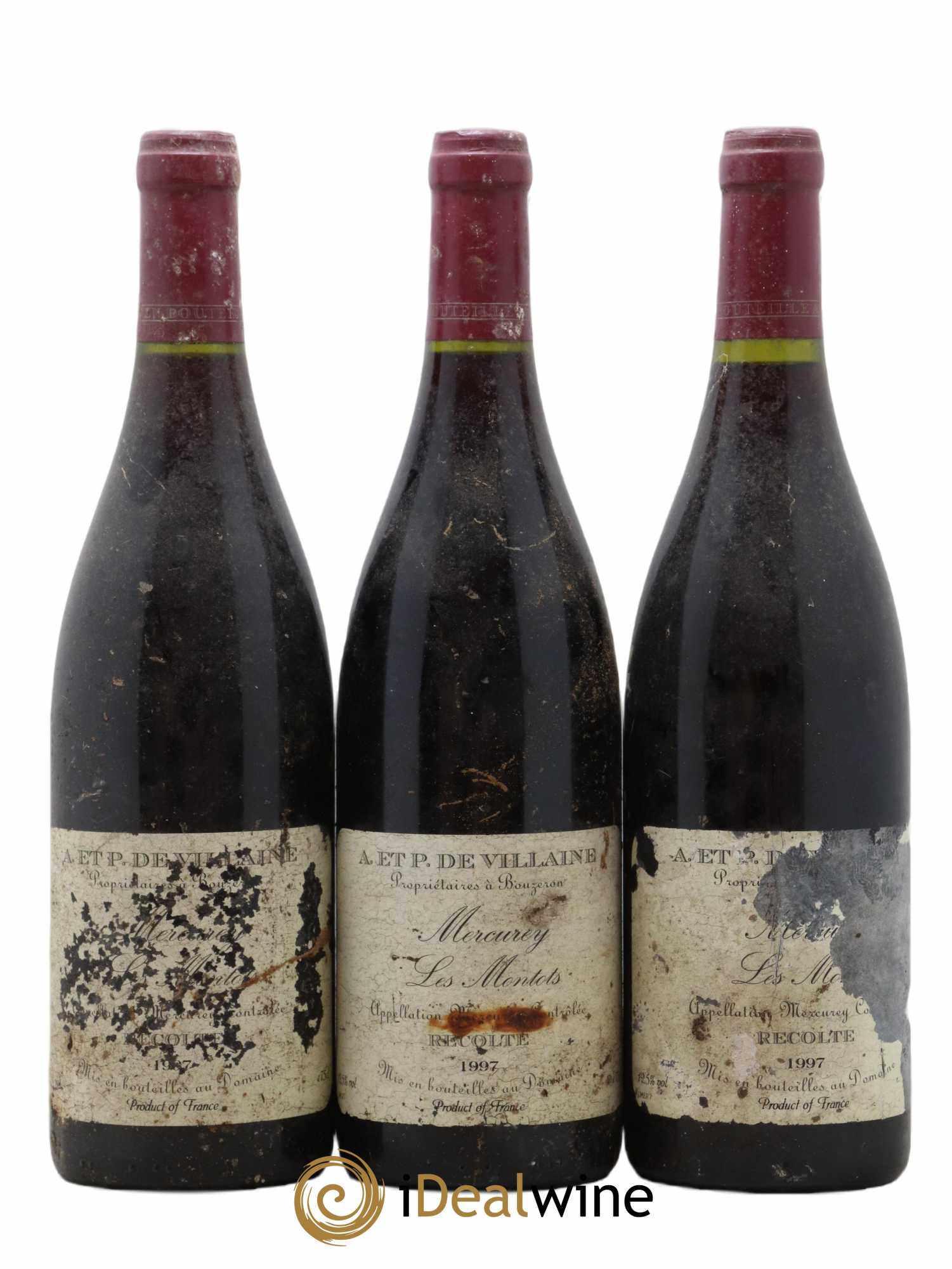 Mercurey Les Montots Domaine de Villaine 1997 - Lot de 3 bouteilles - 0