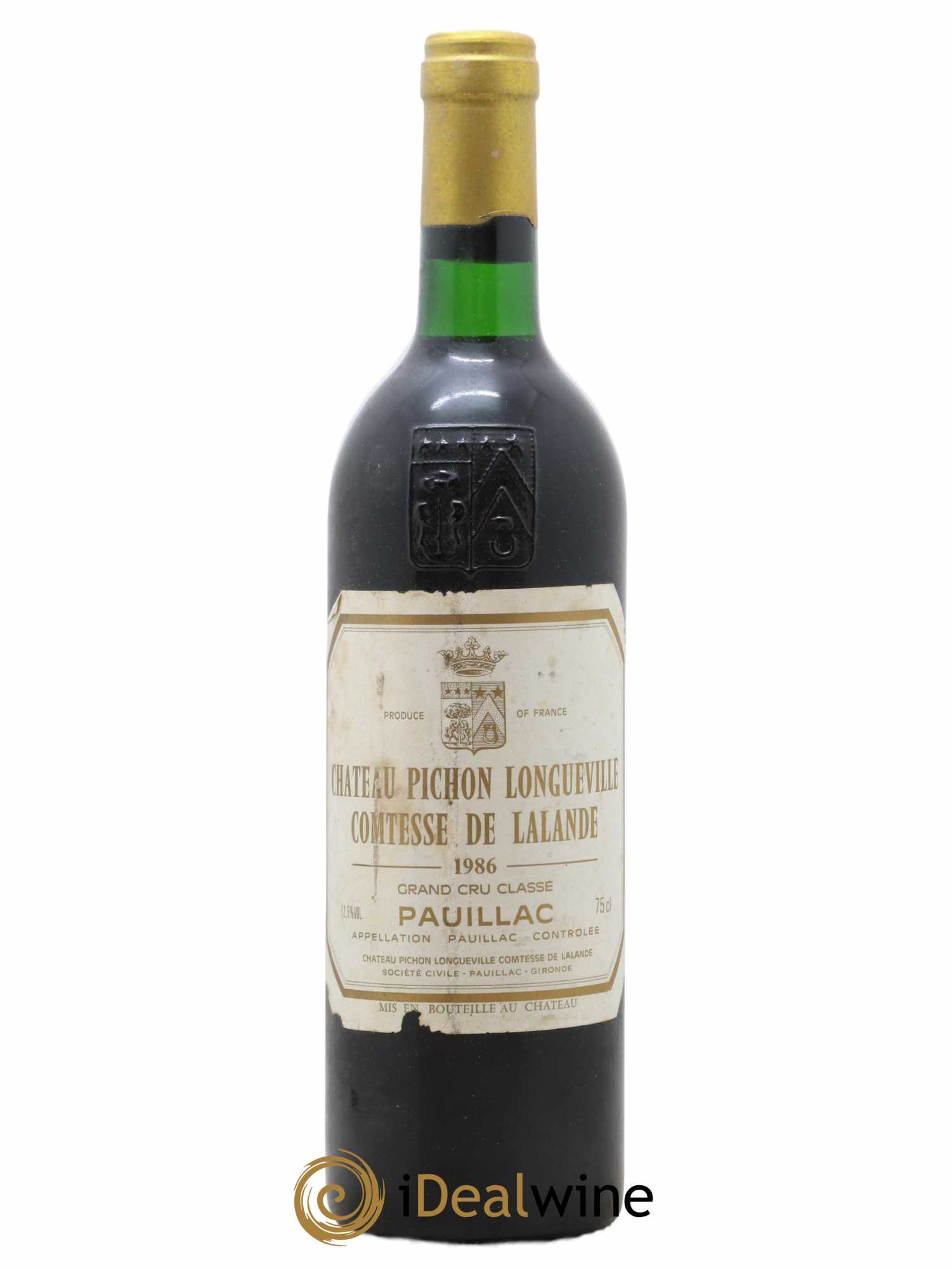Château Pichon Longueville Comtesse de Lalande 2ème Grand Cru Classé 1986 - Lot de 1 bouteille - 0