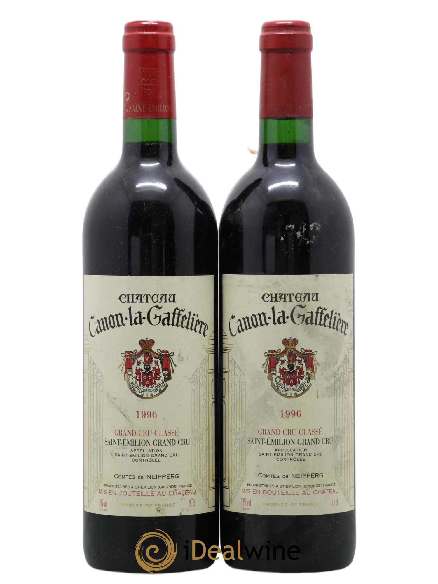 Château Canon la Gaffelière 1er Grand Cru Classé B 1996 - Lot de 2 bouteilles - 0