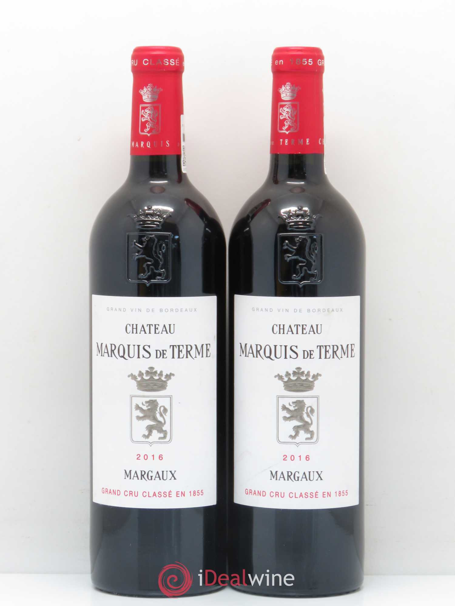 Château Marquis de Terme 4ème Grand Cru Classé 2016 - Lot de 2 bouteilles - 0