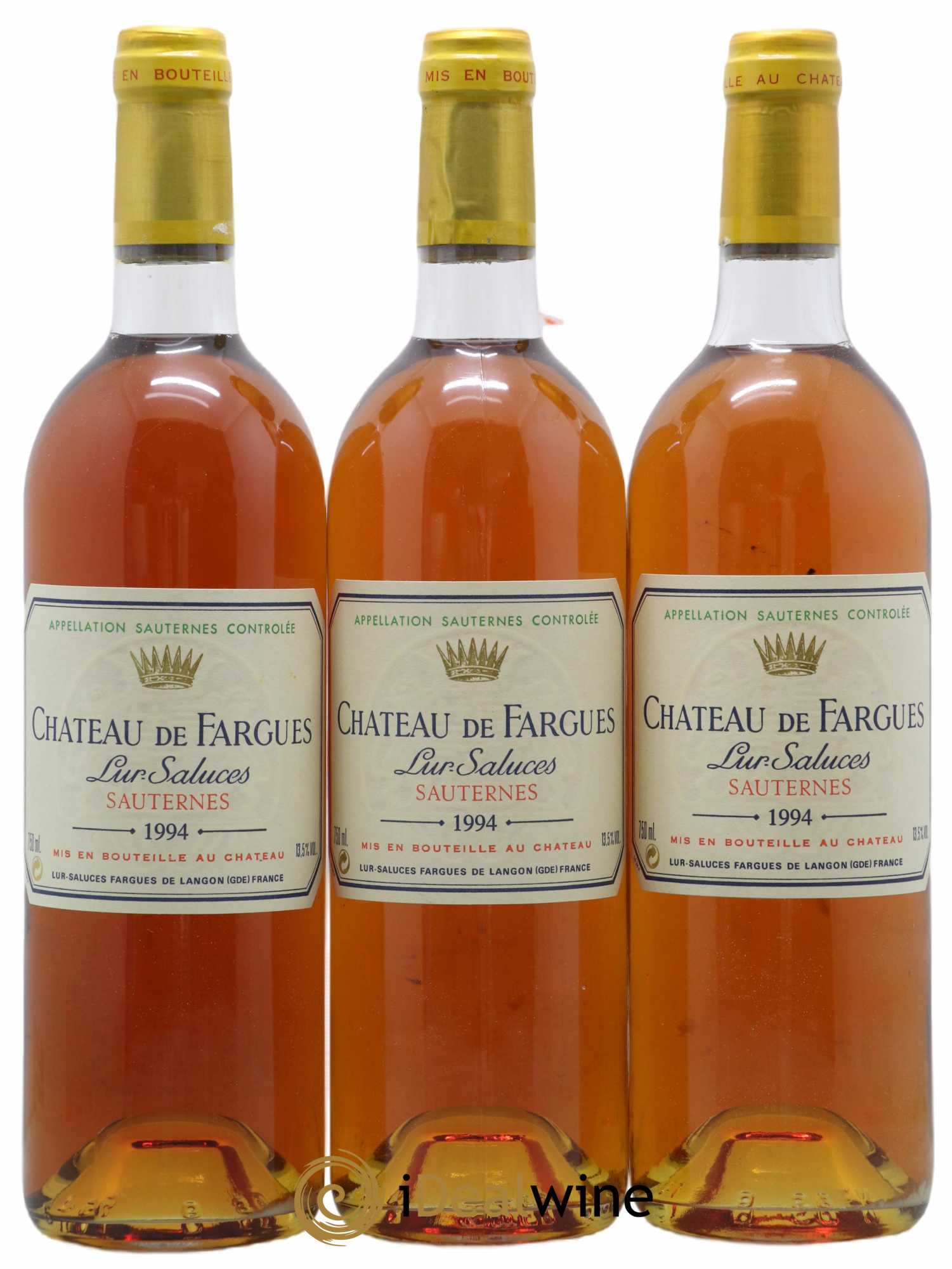 Château de Fargues 1994 - Lot de 3 bouteilles - 0