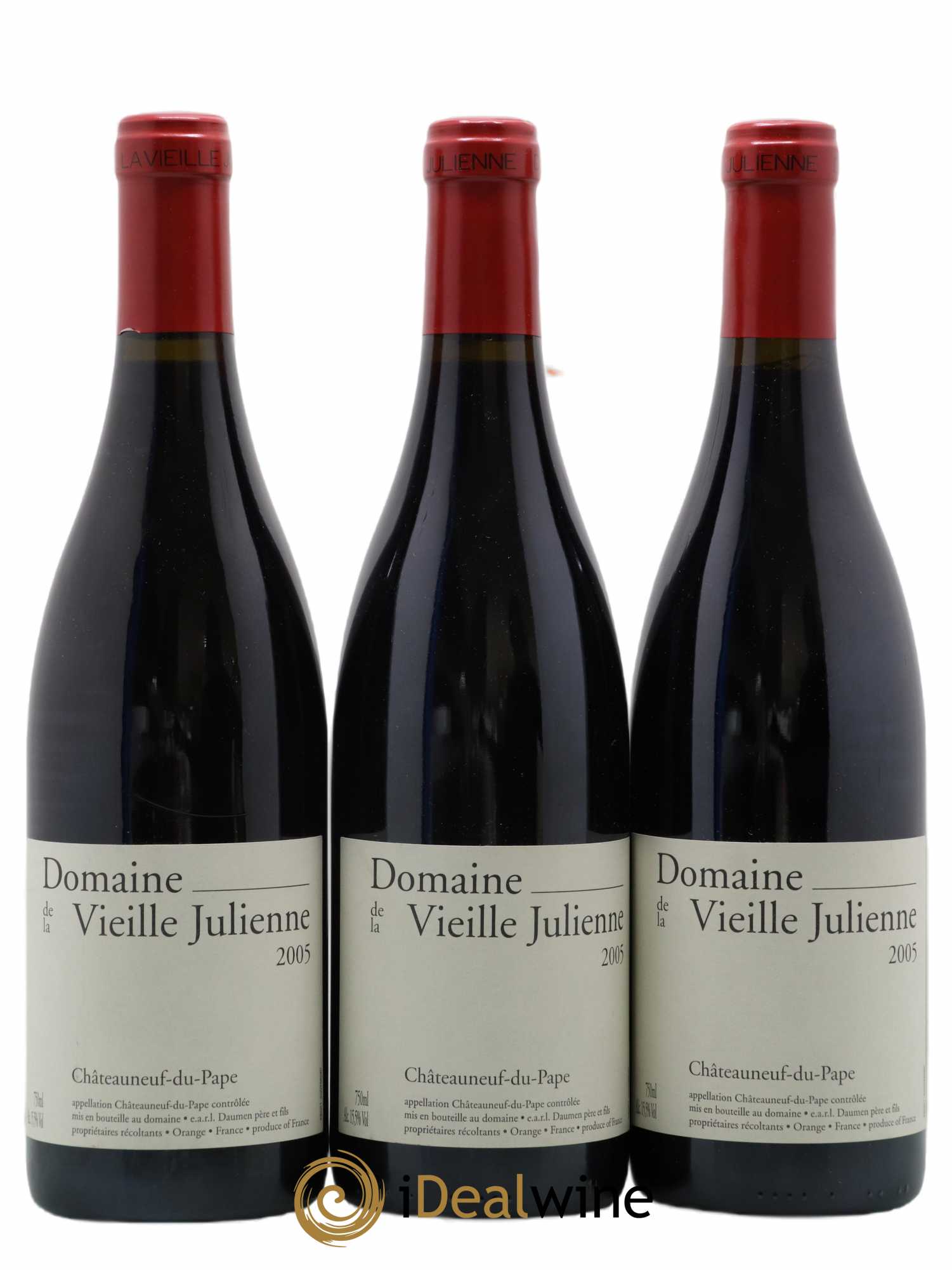 Châteauneuf-du-Pape Vieille Julienne (Domaine de la) Jean-Paul Daumen 2005 - Lot de 3 bouteilles - 0