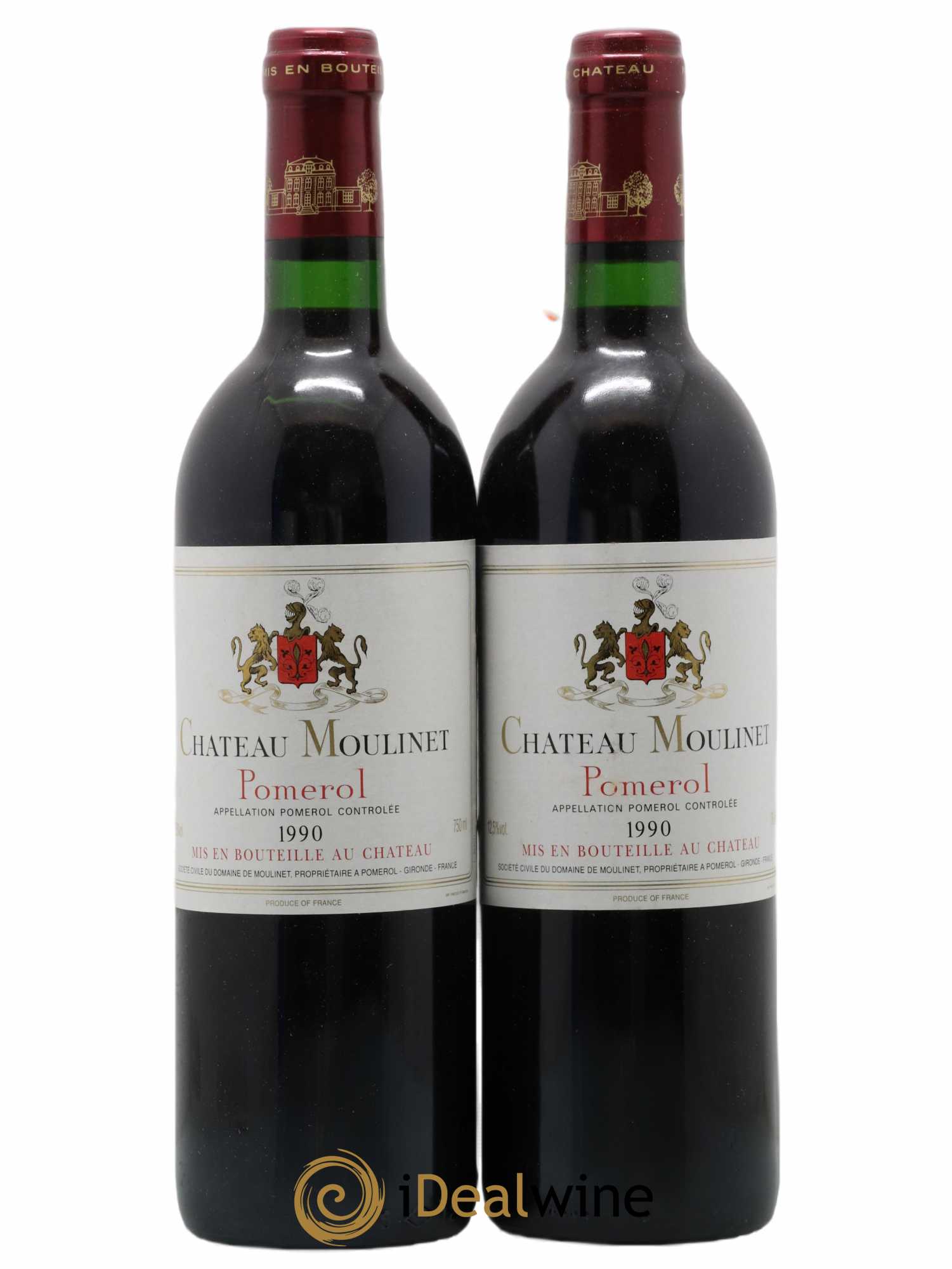 Château Moulinet 1990 - Lot de 2 bouteilles - 0