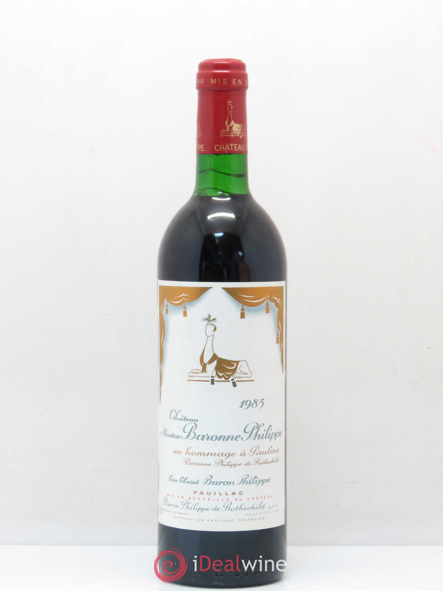 Château d' Armailhac - Mouton Baron(ne) Philippe 5ème Grand Cru Classé 1985 - Lotto di 1 bottiglia - 0