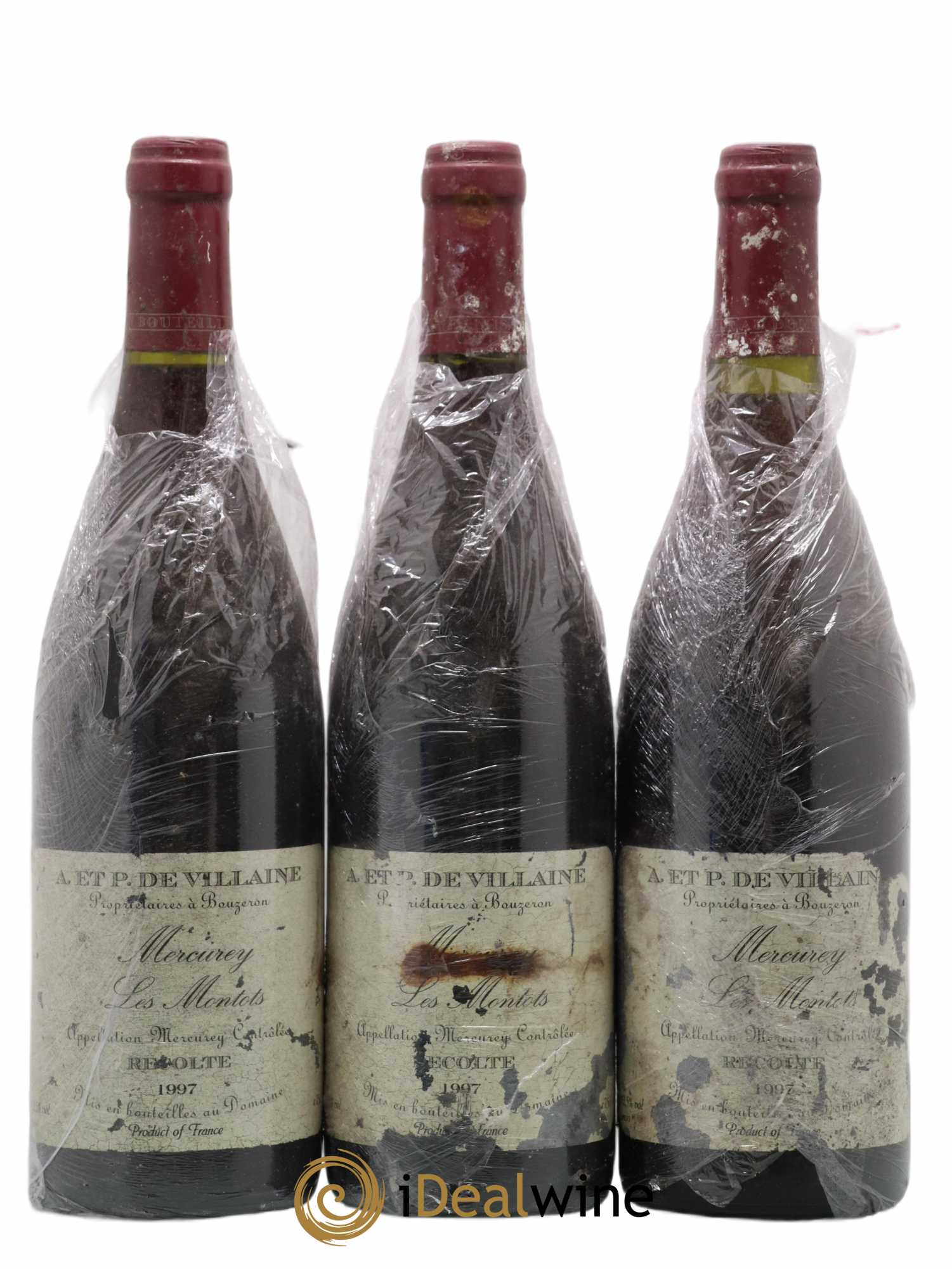 Mercurey Les Montots Domaine de Villaine 1997 - Lot de 3 bouteilles - 0