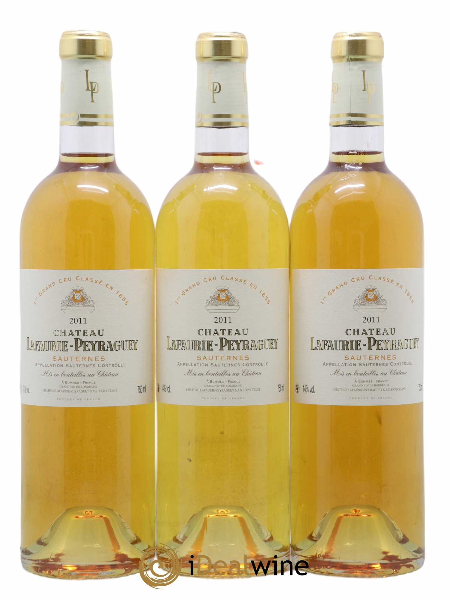 Château Lafaurie-Peyraguey 1er Grand Cru Classé 2011 - Lotto di 3 bottiglie - 0
