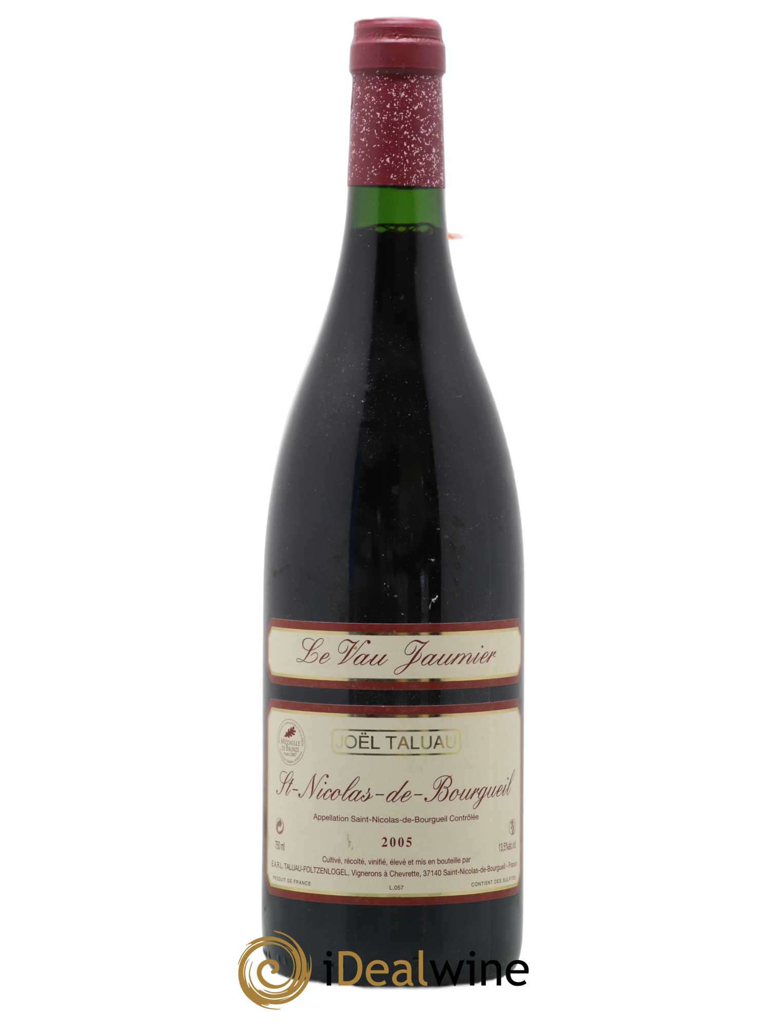 Saint-Nicolas de Bourgueil Le Vau Jaumier Joël Taluau 2005 - Lot de 1 bouteille - 0