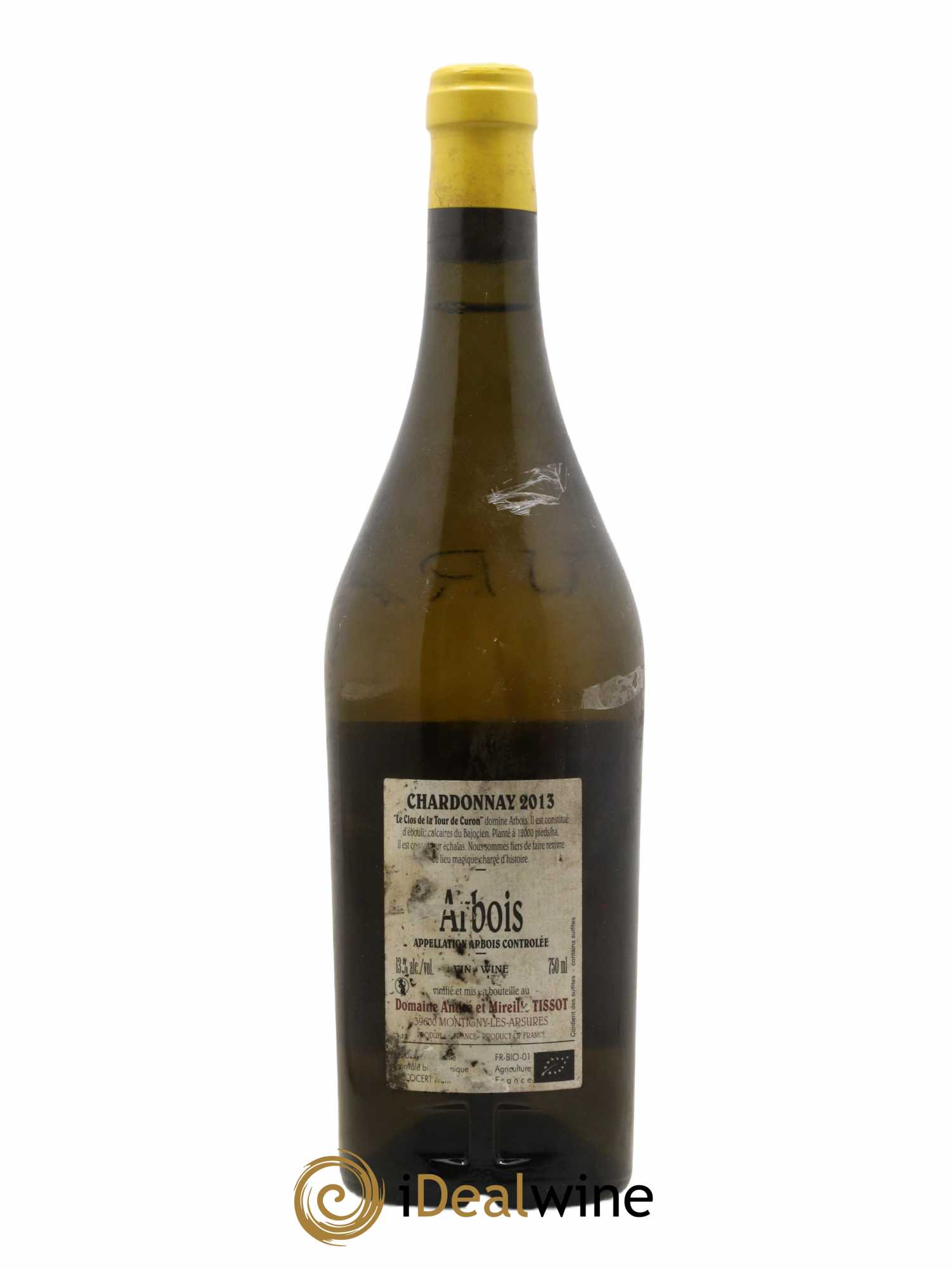 Arbois Chardonnay Le Clos de la Tour de Curon Bénédicte et Stéphane Tissot 2013 - Lot de 1 bouteille - 1
