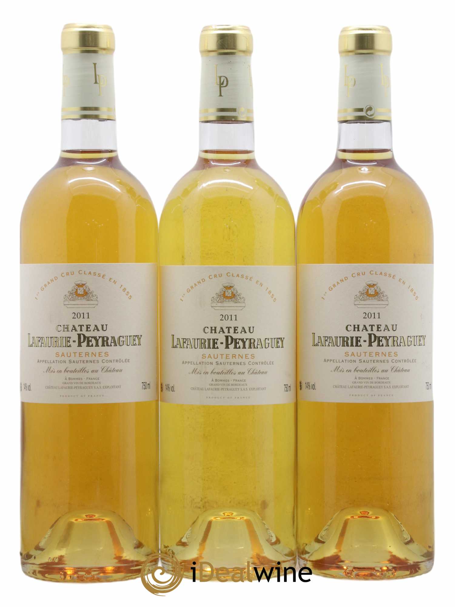 Château Lafaurie-Peyraguey 1er Grand Cru Classé 2011 - Lotto di 3 bottiglie - 0
