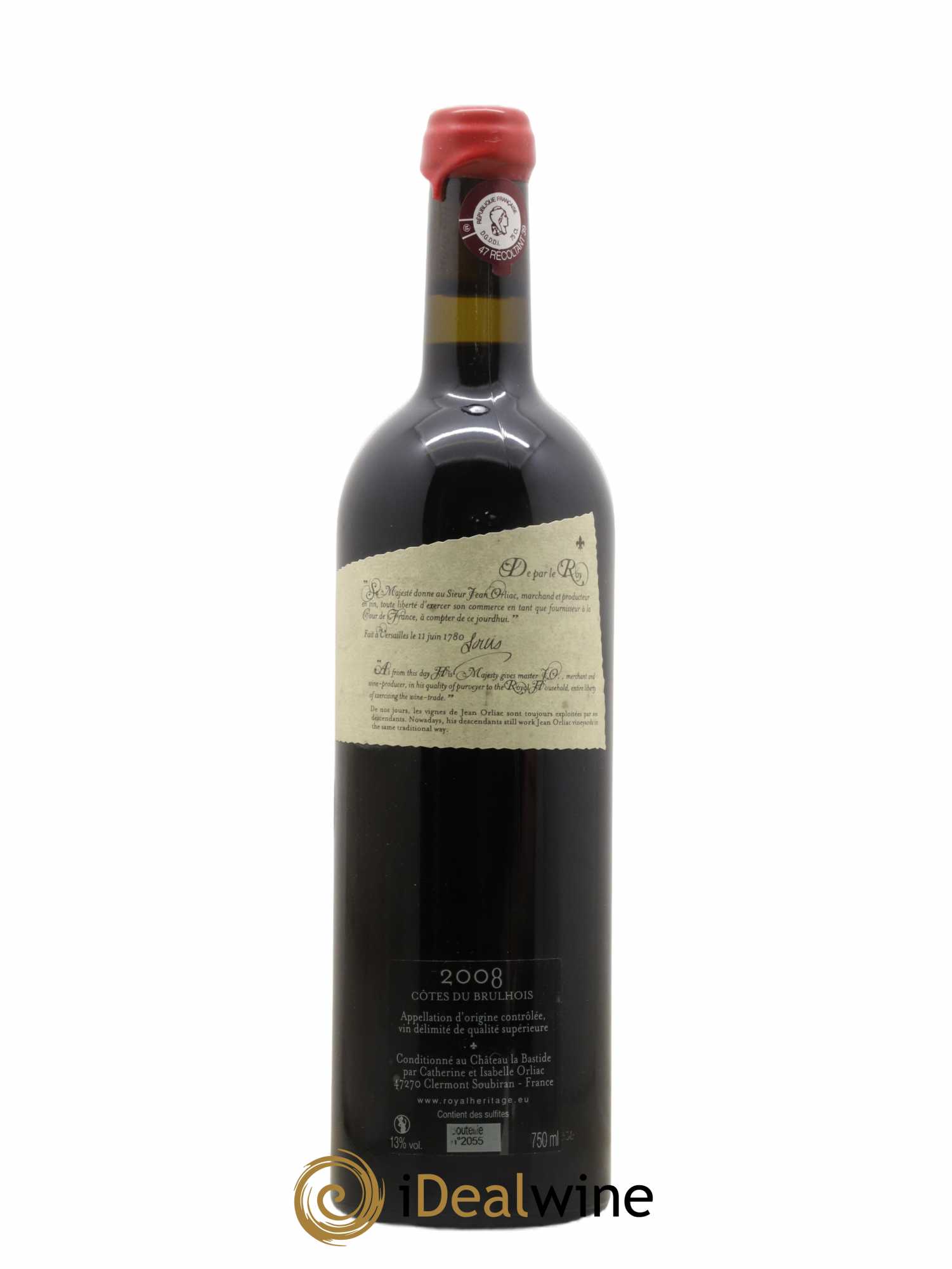 Vin de France Brulhois Royal héritage Labstide Orliac 2008 - Posten von 1 Flasche - 1