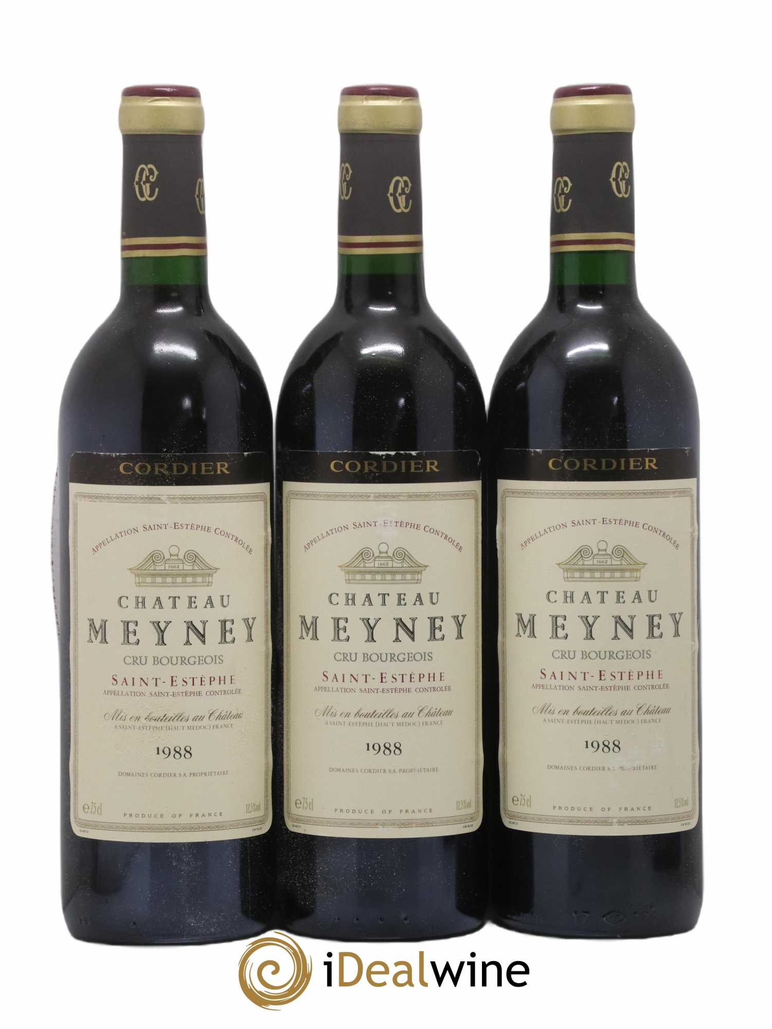 Château Meyney 1988 - Lot de 3 bouteilles - 0