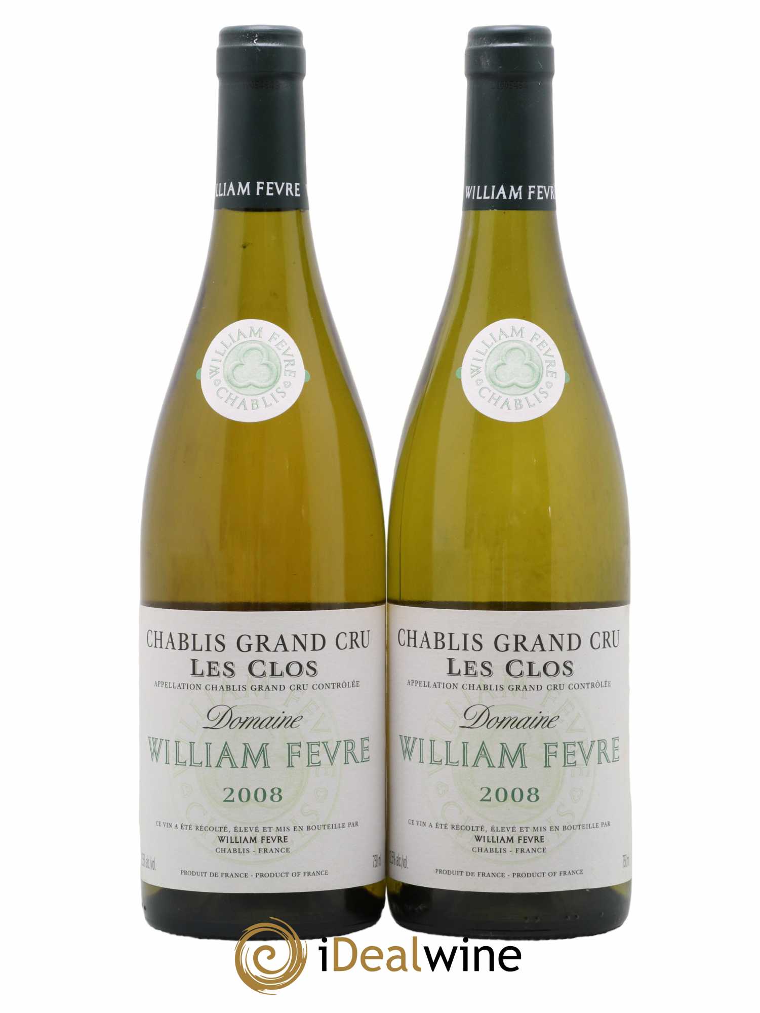 Chablis Grand Cru Les Clos William Fèvre 2008 - Lot de 2 bouteilles - 0
