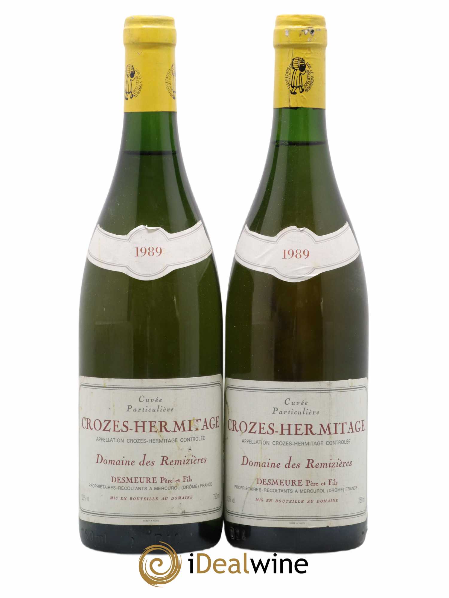 Crozes-Hermitage Cuvée particulière Rémizières (Domaine des) 1989 - Lot de 2 bouteilles - 0