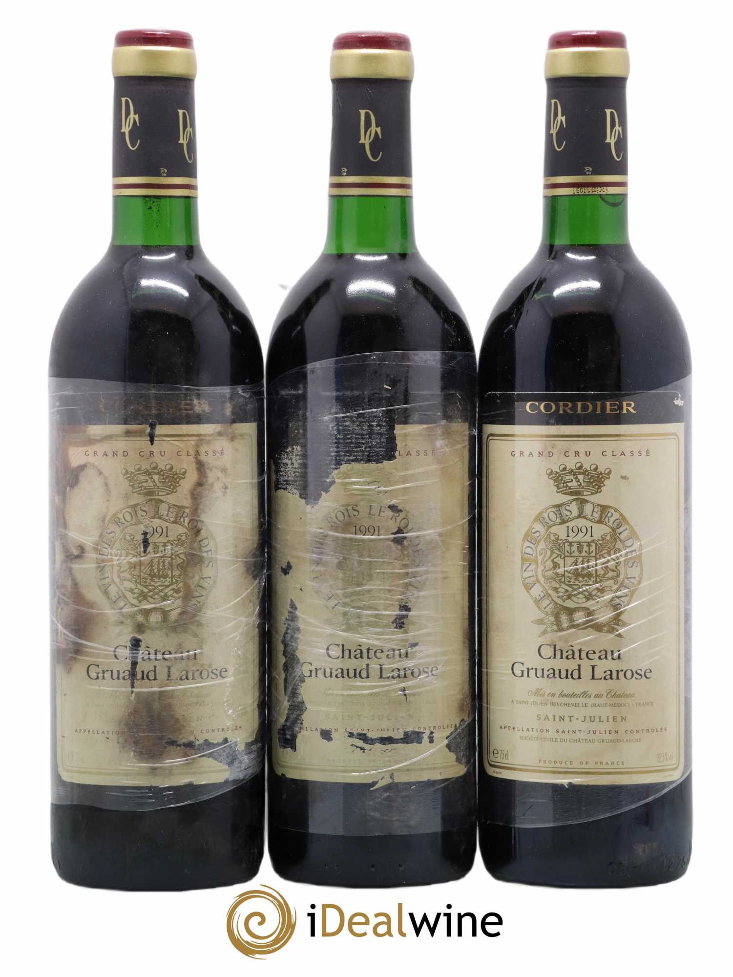 Château Gruaud Larose 2ème Grand Cru Classé 1991 - Lot de 3 bouteilles - 0