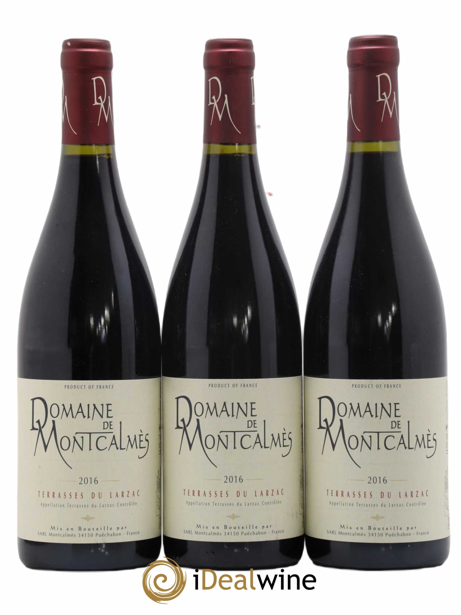 Terrasses du Larzac Domaine de Montcalmès Frédéric Pourtalié 2016 - Lot de 3 bouteilles - 0