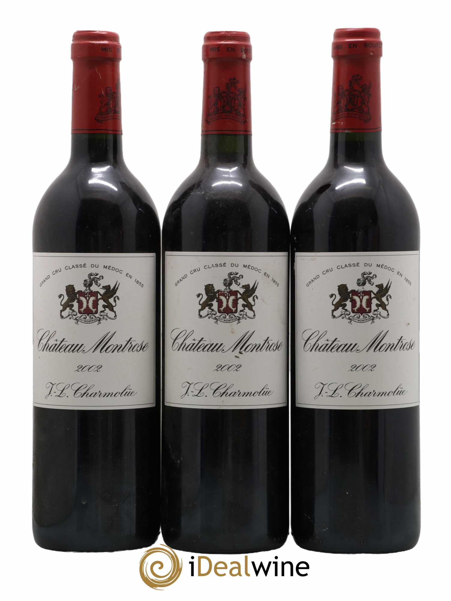 Château Montrose 2ème Grand Cru Classé 2002 - Lot de 3 bouteilles - 0
