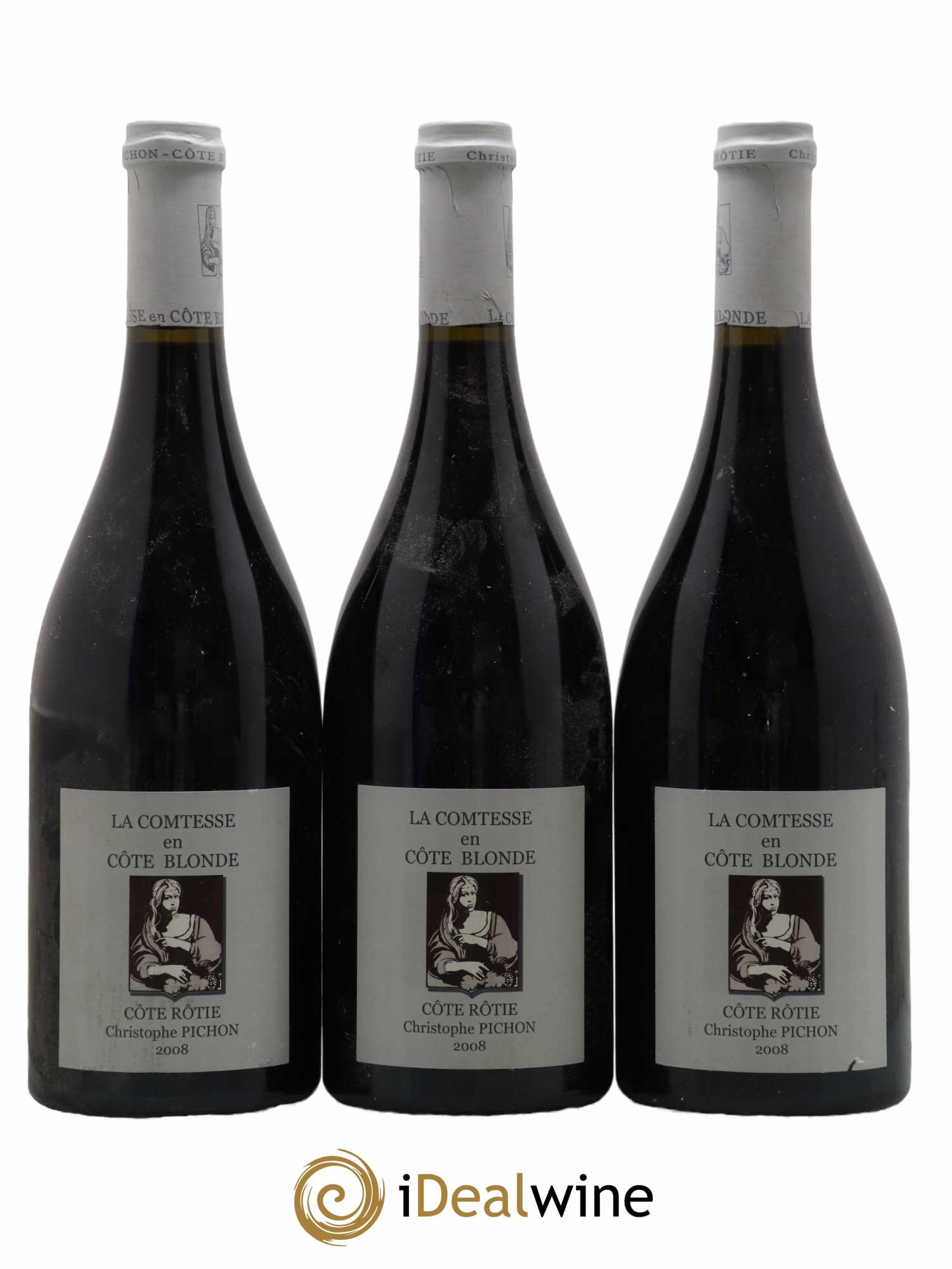 Côte-Rôtie La Comtesse en Côte Blonde Christophe Pichon (Domaine) 2008 - Lot de 3 bouteilles - 0