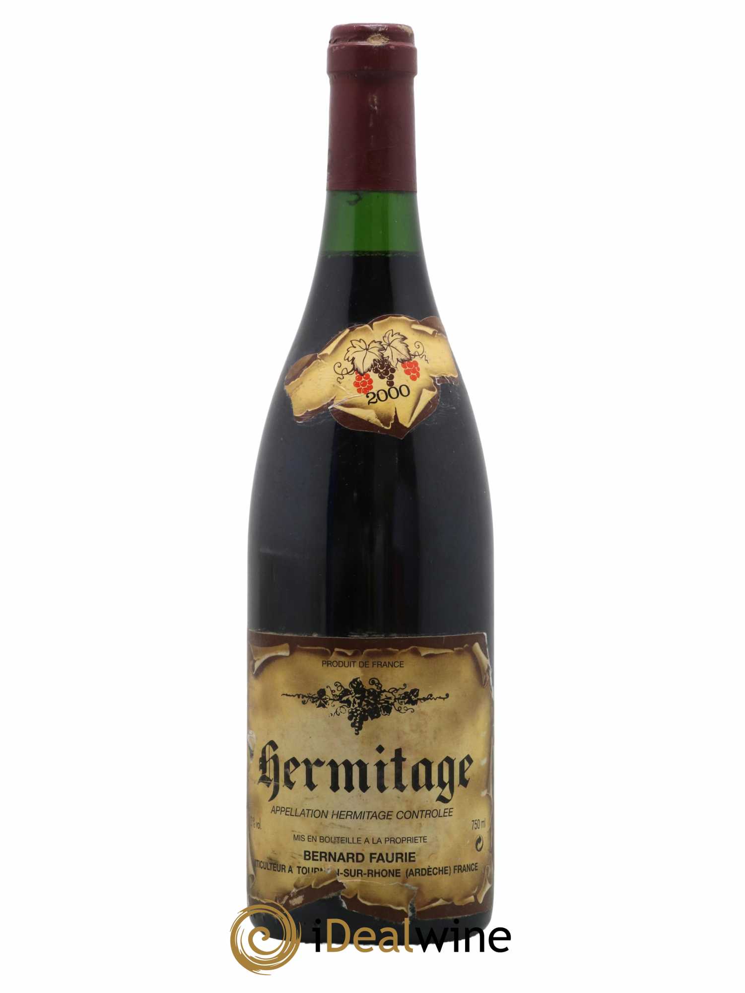 Hermitage Bernard Faurie 2000 - Lot de 1 bouteille - 0