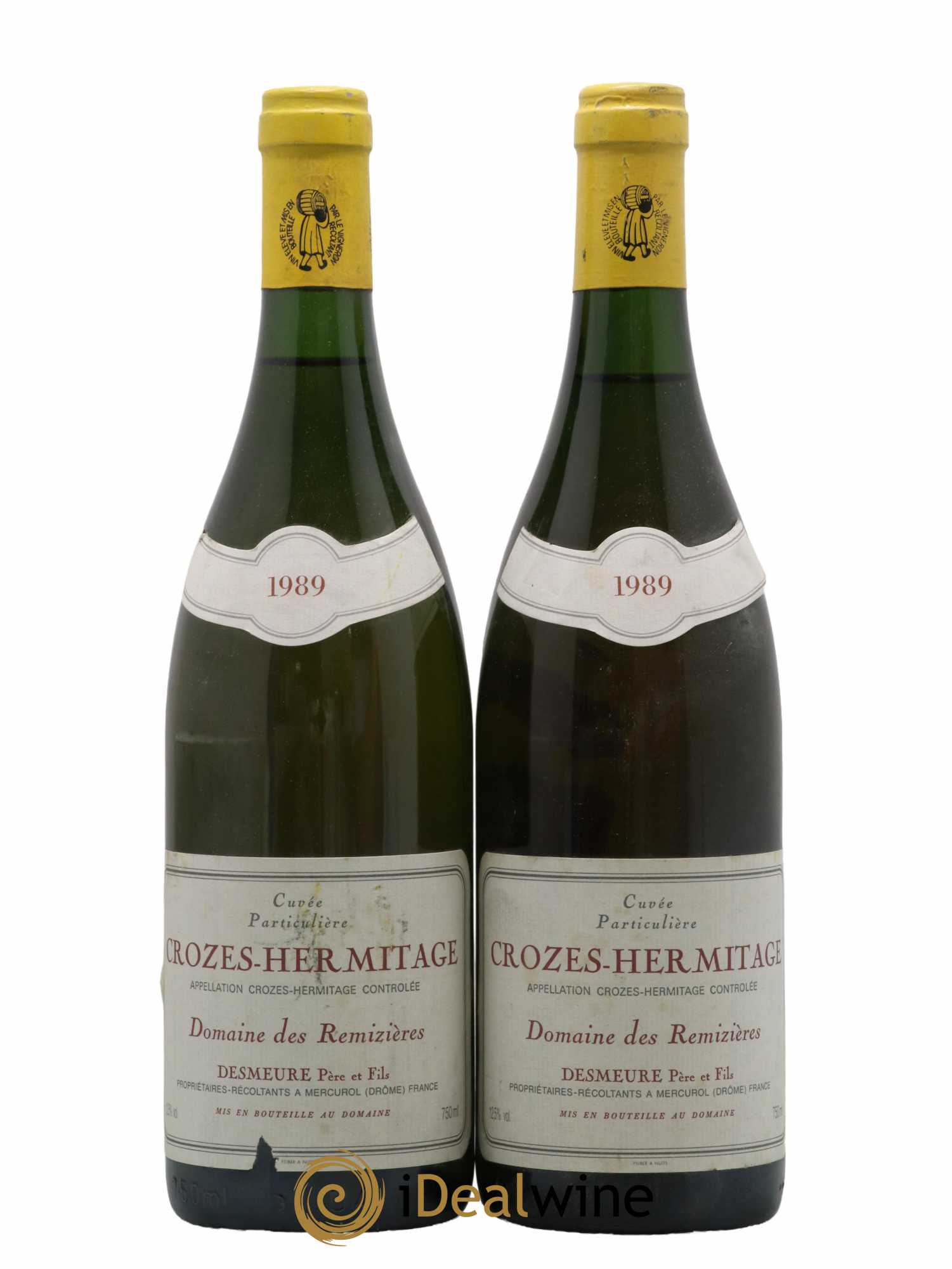 Crozes-Hermitage Cuvée particulière Rémizières (Domaine des) 1989 - Lot de 2 bouteilles - 0