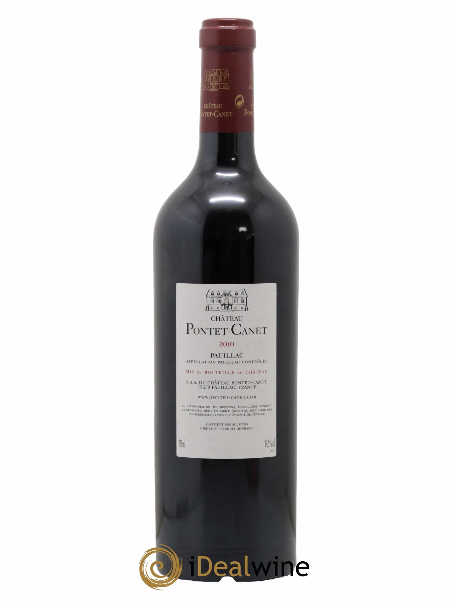 Château Pontet Canet 5ème Grand Cru Classé 2010 - Lot of 1 bottle - 1