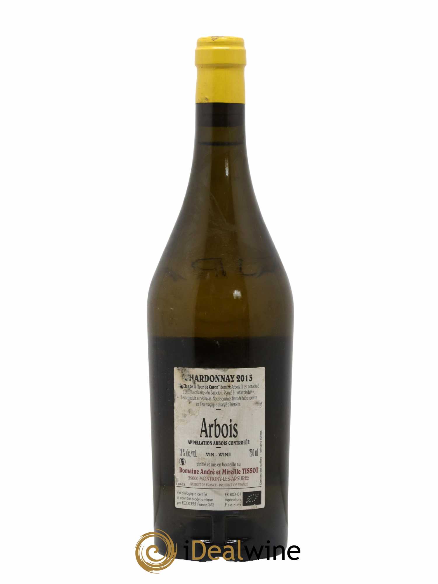 Arbois Chardonnay Le Clos de la Tour de Curon Bénédicte et Stéphane Tissot 2013 - Lot de 1 bouteille - 1