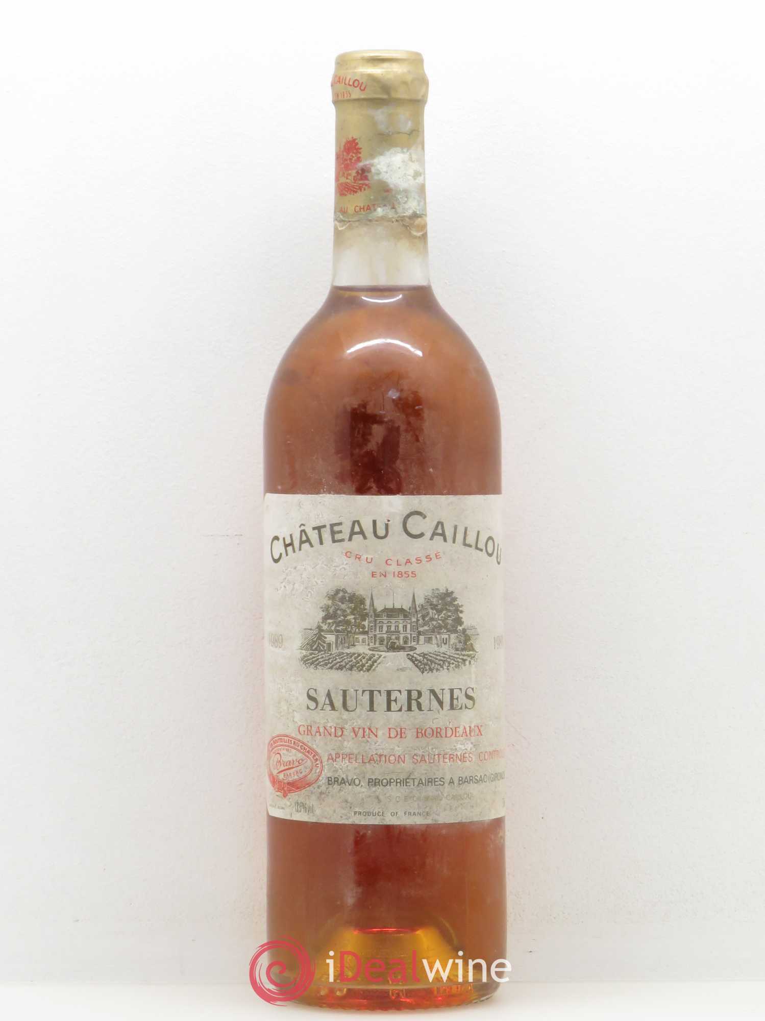 Château Caillou 2ème Grand Cru Classé 1989 - Lotto di 1 bottiglia - 0