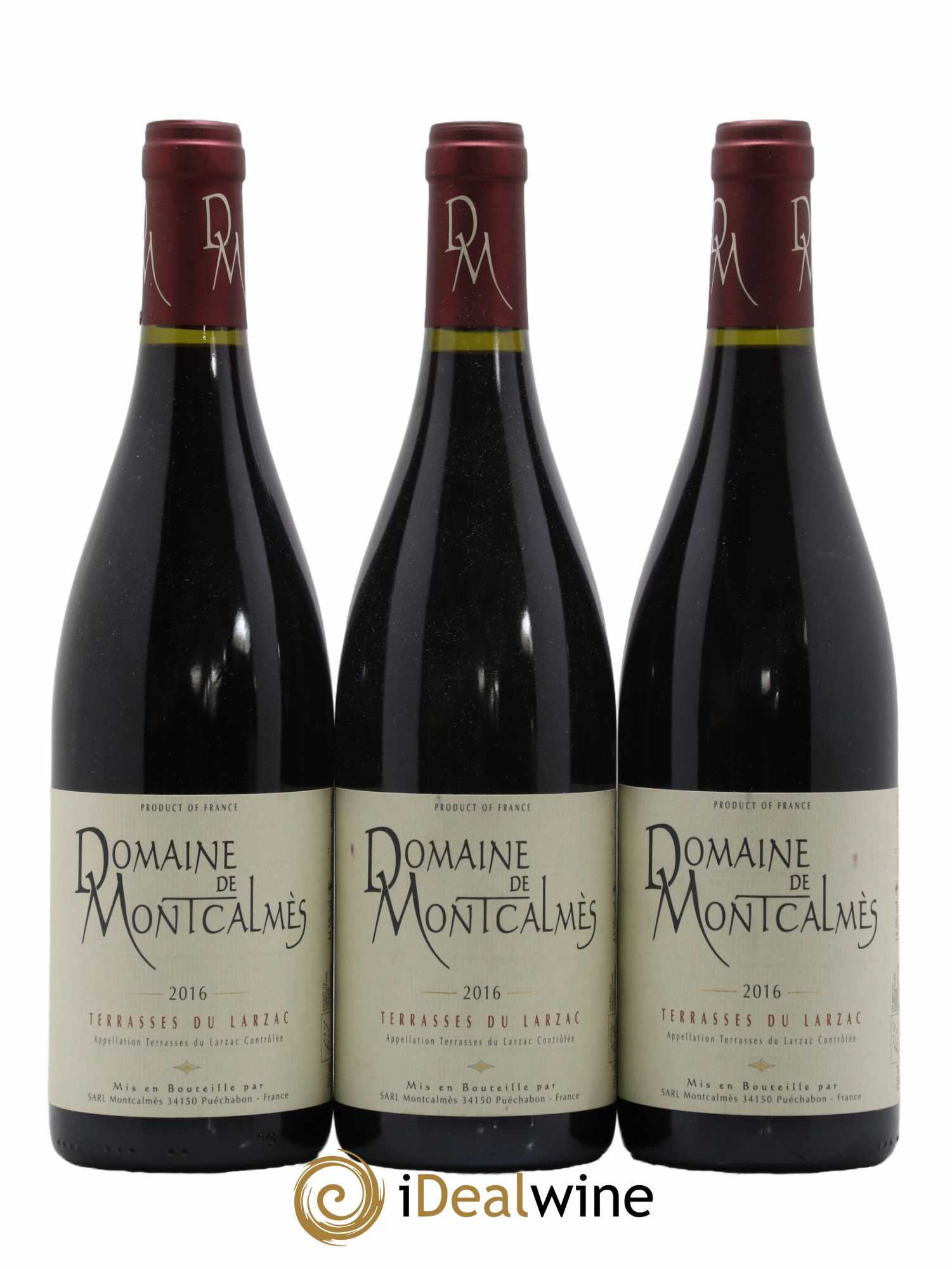 Terrasses du Larzac Domaine de Montcalmès Frédéric Pourtalié 2016 - Lot de 3 bouteilles - 0