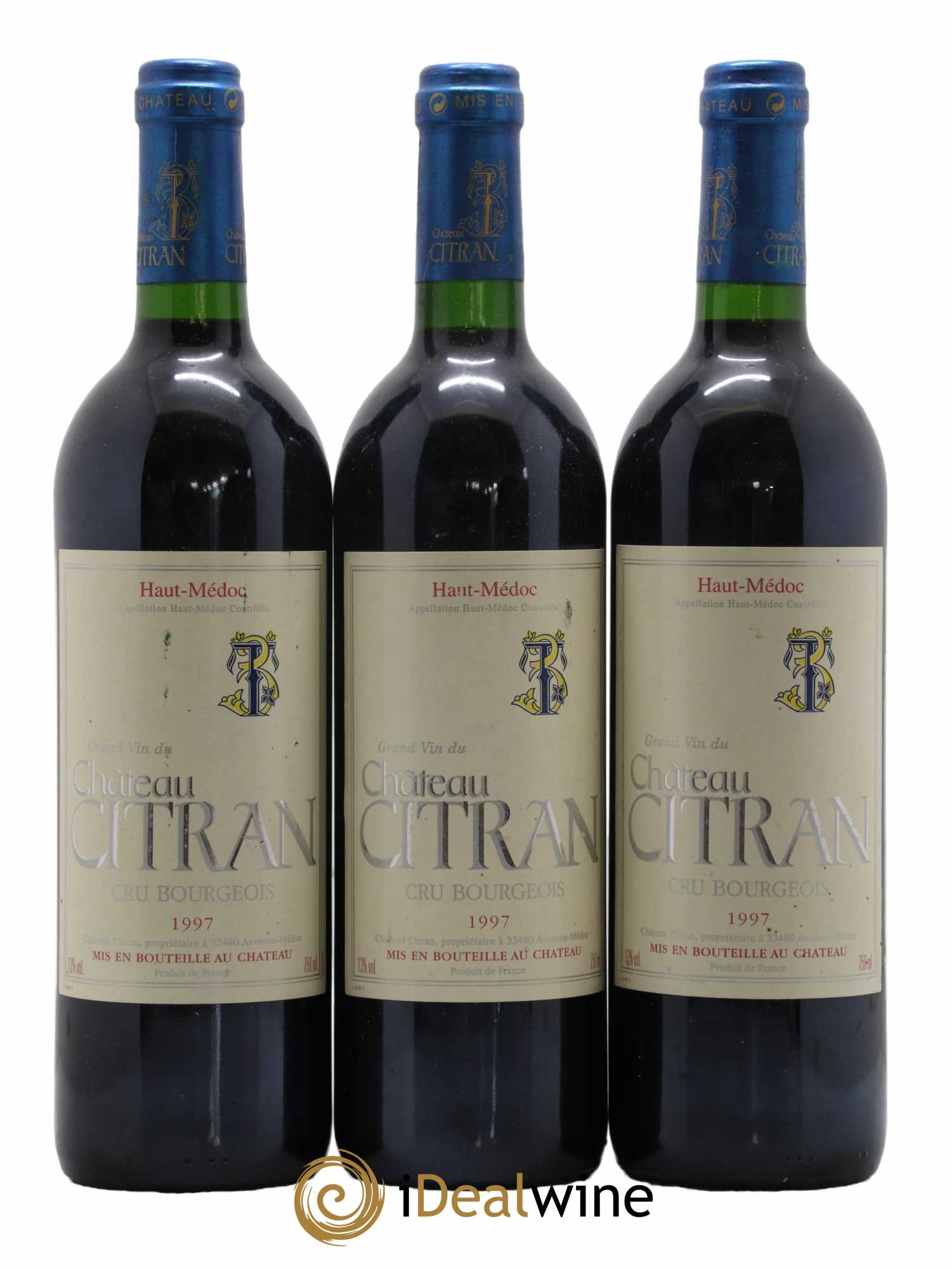 Château Citran Cru Bourgeois 1997 - Lot of 3 bottles - 0