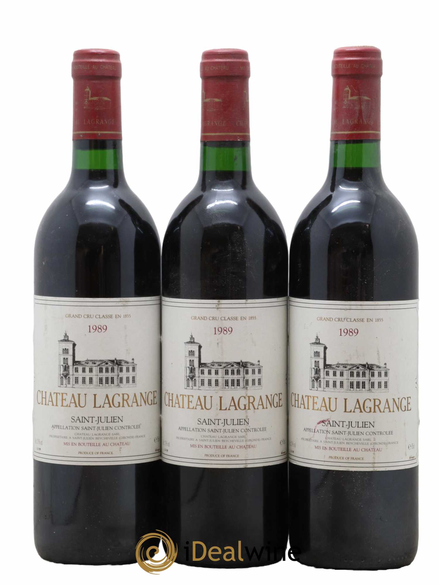 Château Lagrange 3ème Grand Cru Classé 1989 - Lot de 3 bouteilles - 0