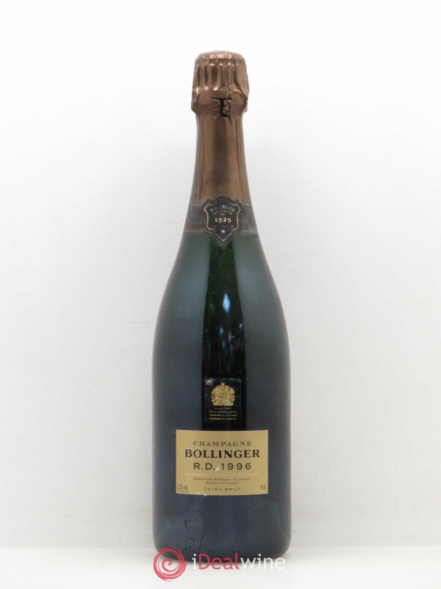 R.D. Extra-Brut Bollinger 1996 - Lot de 1 bouteille - 0