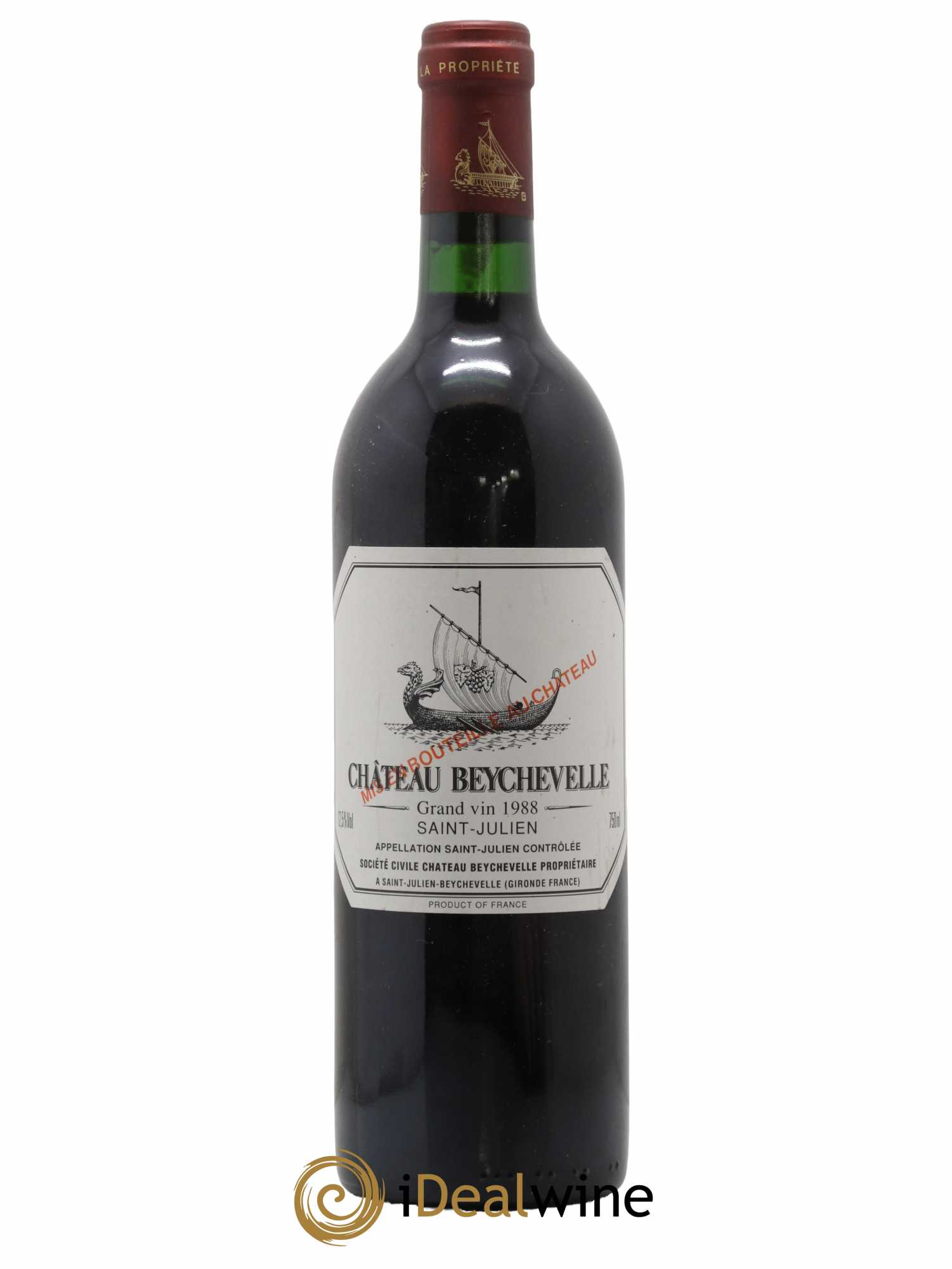Château Beychevelle 4ème Grand Cru Classé 1988 - Lot de 1 bouteille - 0
