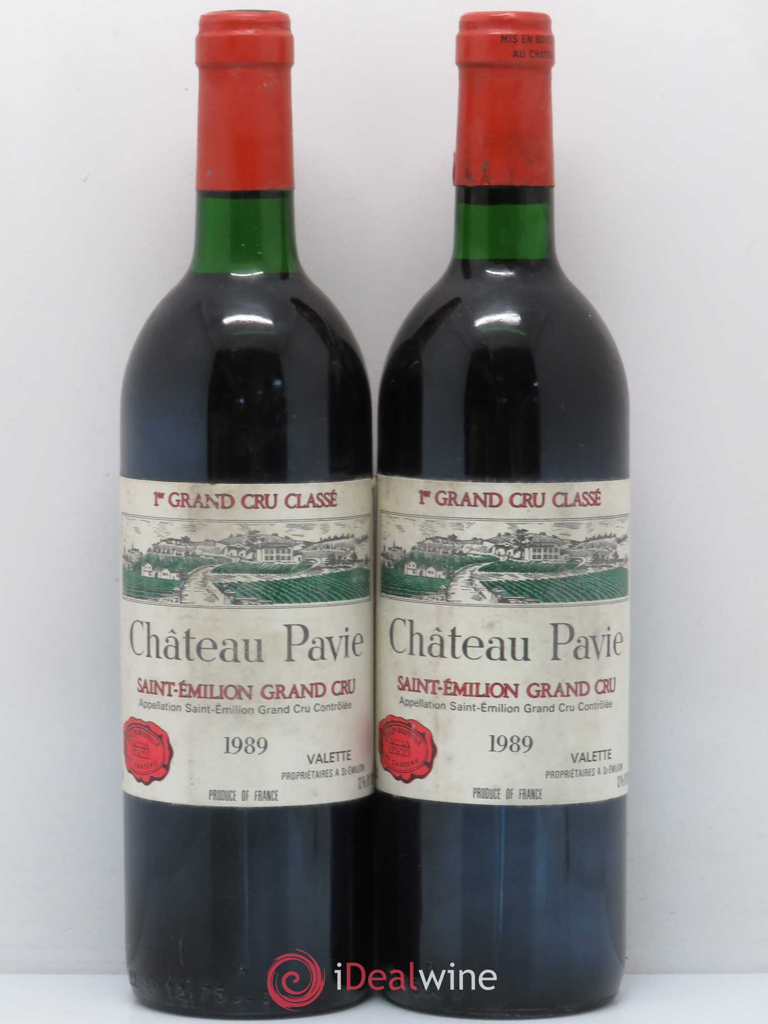 Château Pavie 1er Grand Cru Classé A 1989 - Lot de 2 bouteilles - 0