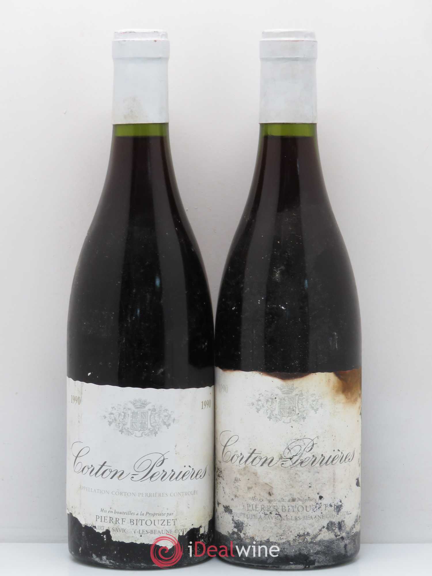Corton Grand Cru Perrières Domaine Pierre Bitouzet 1990 - Posten von 2 Flaschen - 0