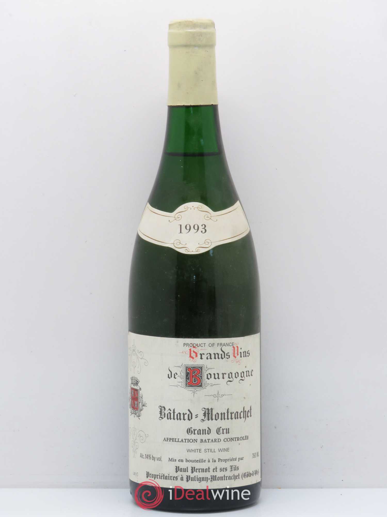 Bâtard-Montrachet Grand Cru Pernot 1993 - Lot de 1 bouteille - 0