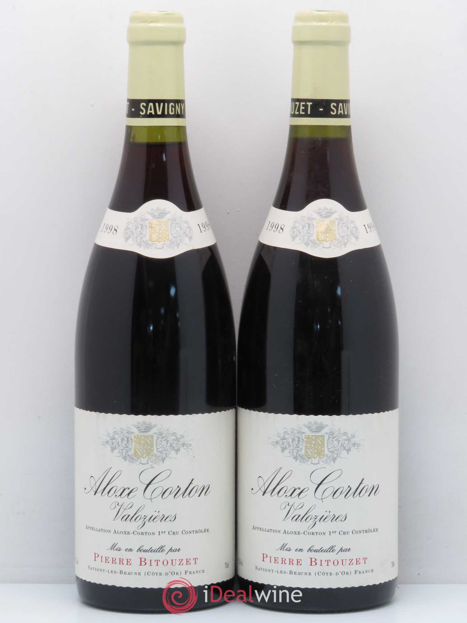 Aloxe-Corton 1er Cru Valozières Domaine Pierre Bitouzet 1998 - Posten von 2 Flaschen - 0