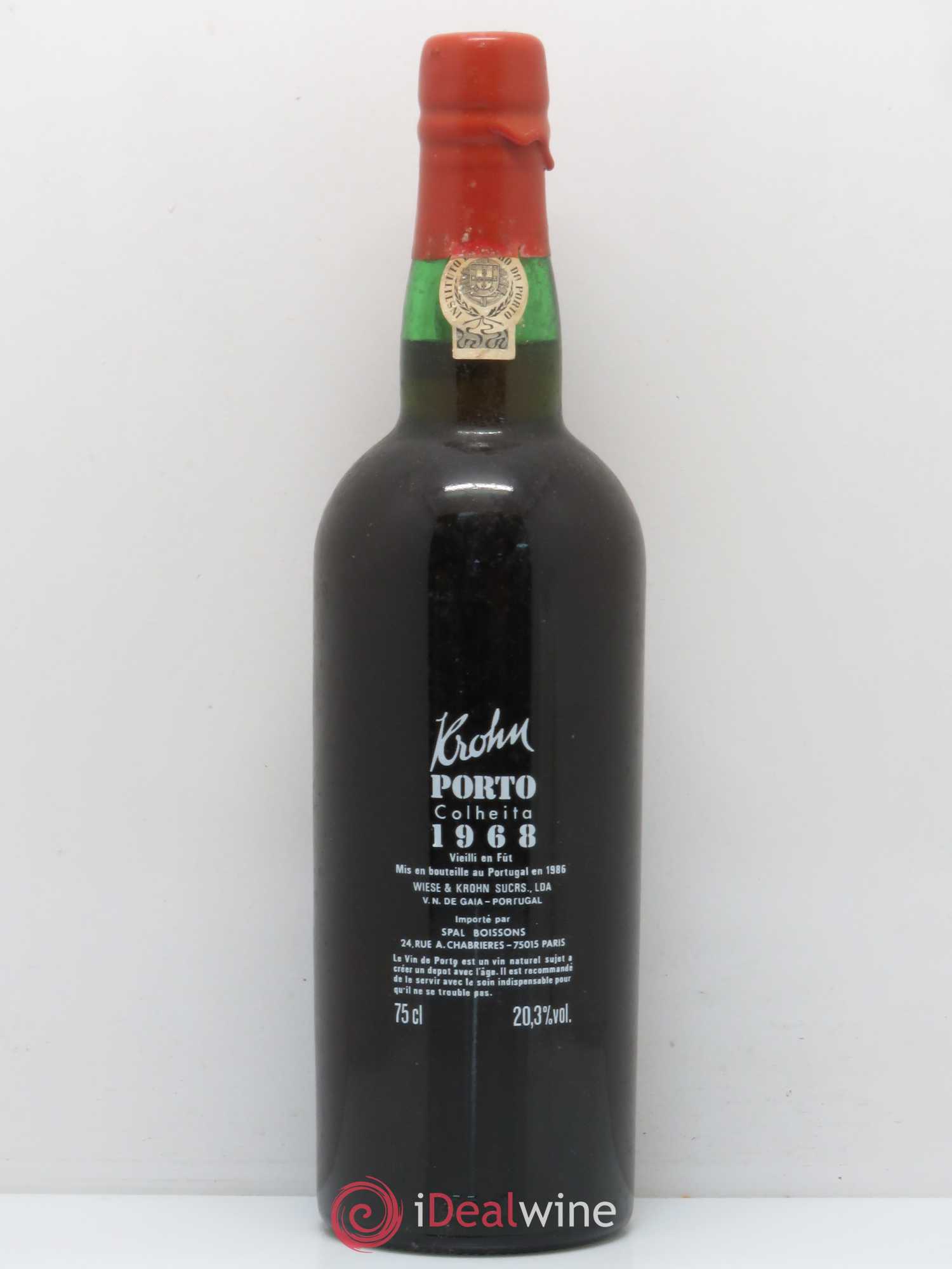 Porto Krohn 1968 - Lot de 1 bouteille - 1