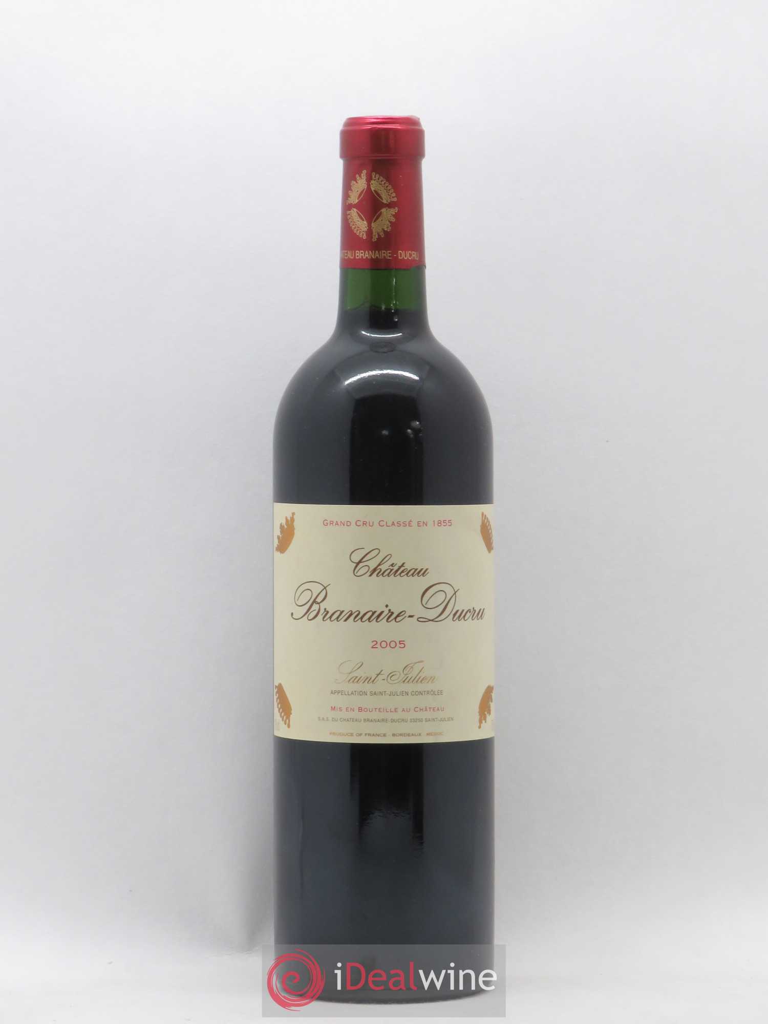 Château Branaire Ducru 4ème Grand Cru Classé 2005 - Lot de 1 bouteille - 0
