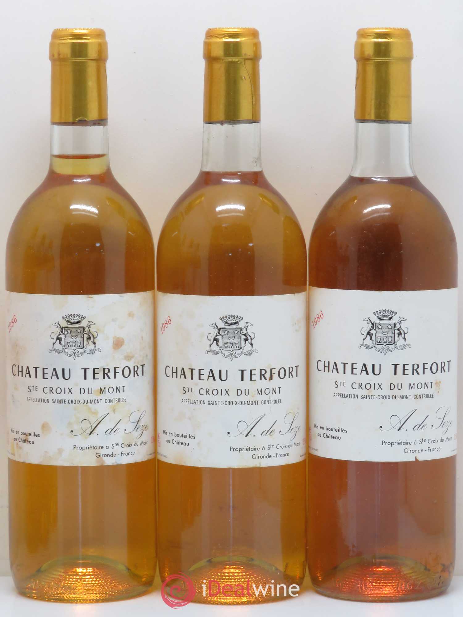 Sainte-Croix-du-Mont Château Terfort 1986 - Lotto di 6 bottiglie - 1