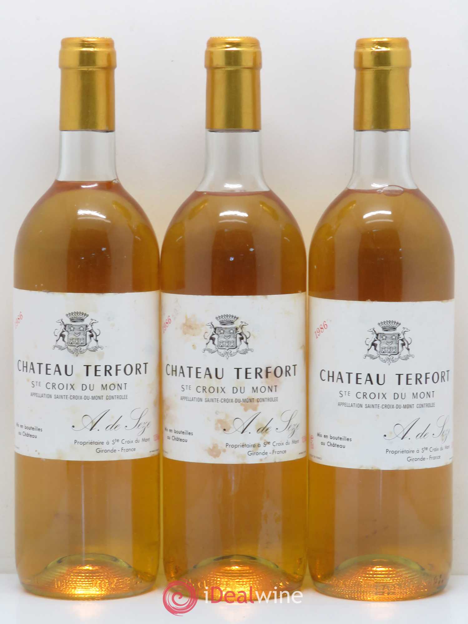 Sainte-Croix-du-Mont Château Terfort 1986 - Lotto di 6 bottiglie - 2