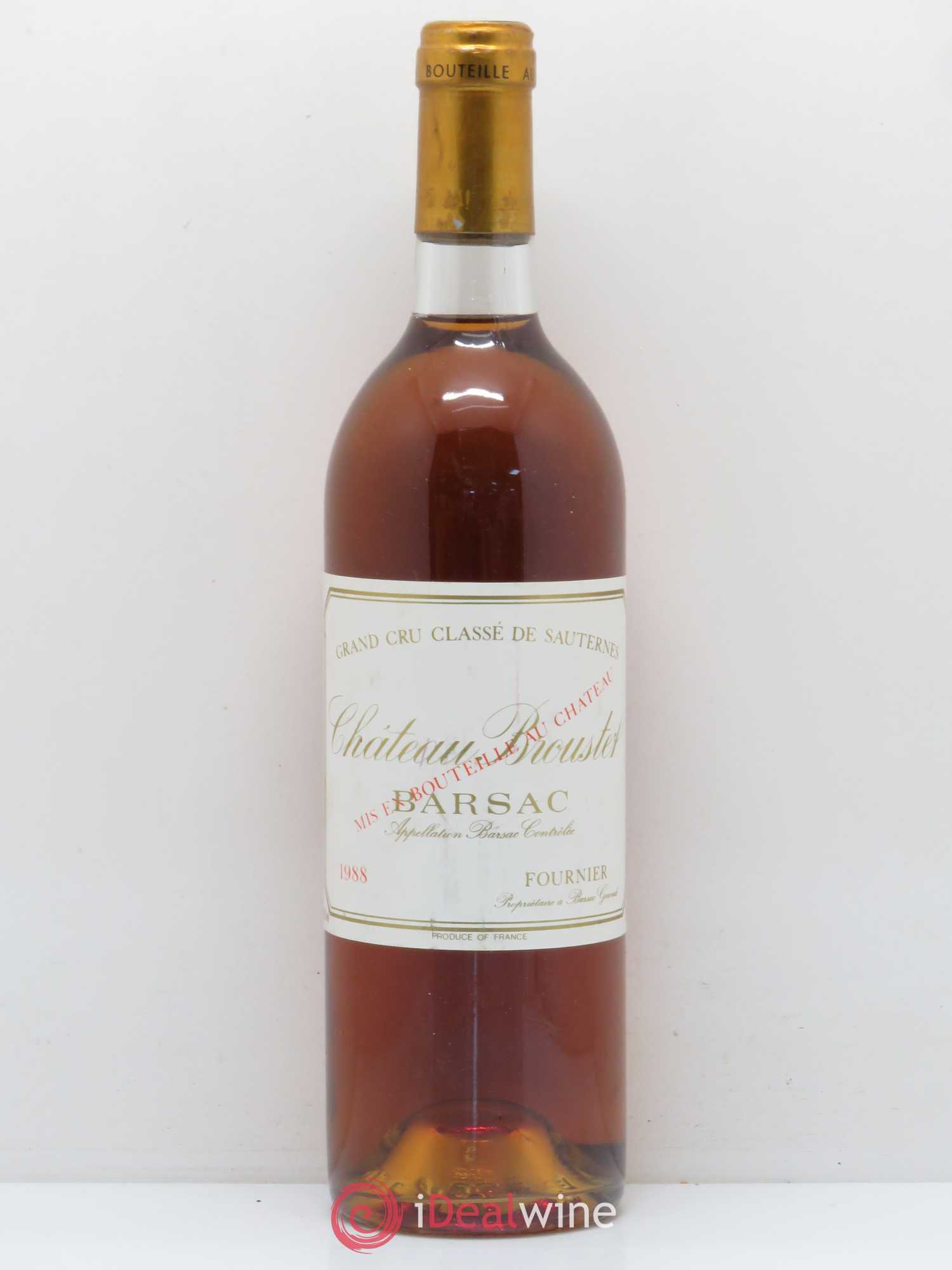 Château Broustet 2ème Grand Cru Classé 1988 - Lotto di 1 bottiglia - 0