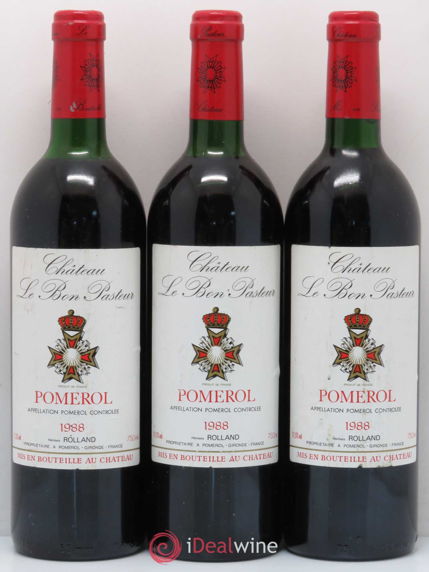 Château le Bon Pasteur 1988 - Lot de 3 bouteilles - 0