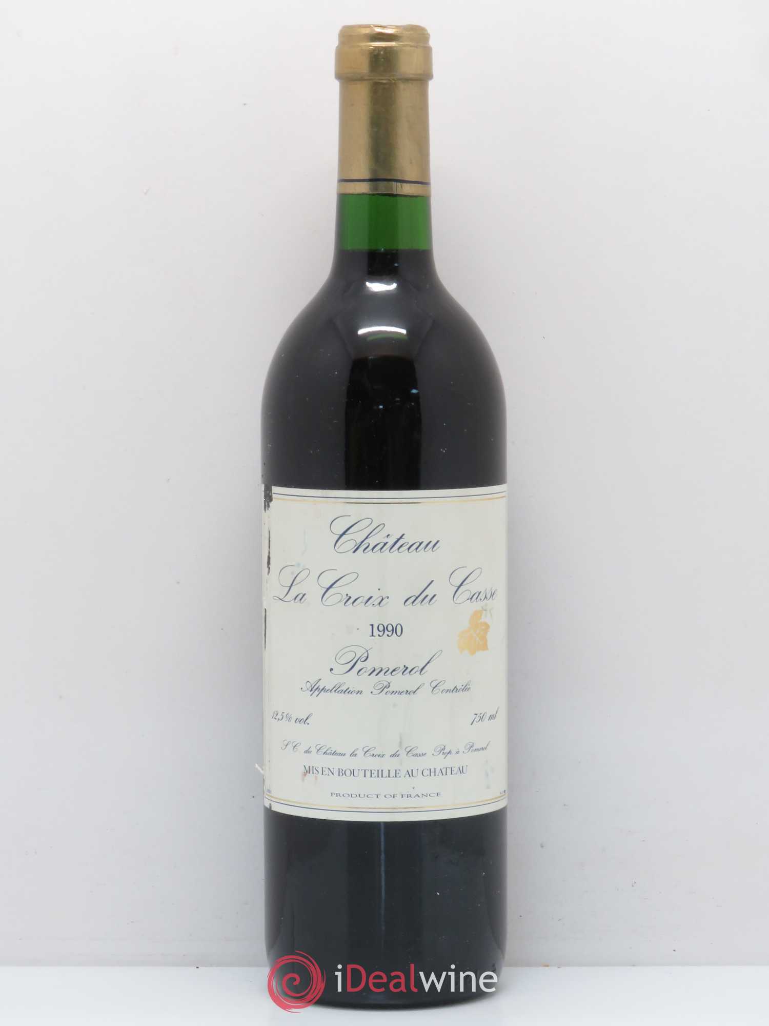 Château la Croix du Casse 1990 - Lot de 1 bouteille - 0