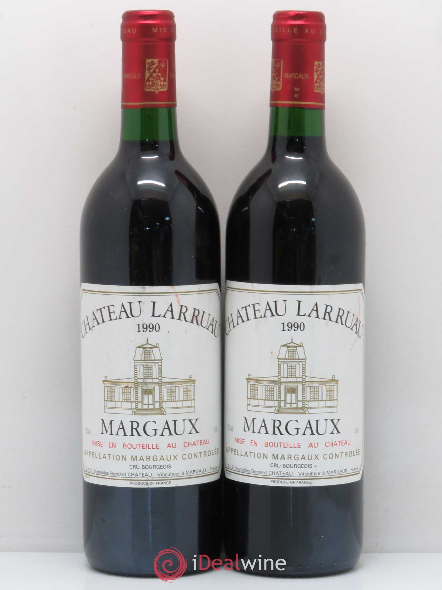 Château Larruau 1990 - Lot de 2 bouteilles - 0
