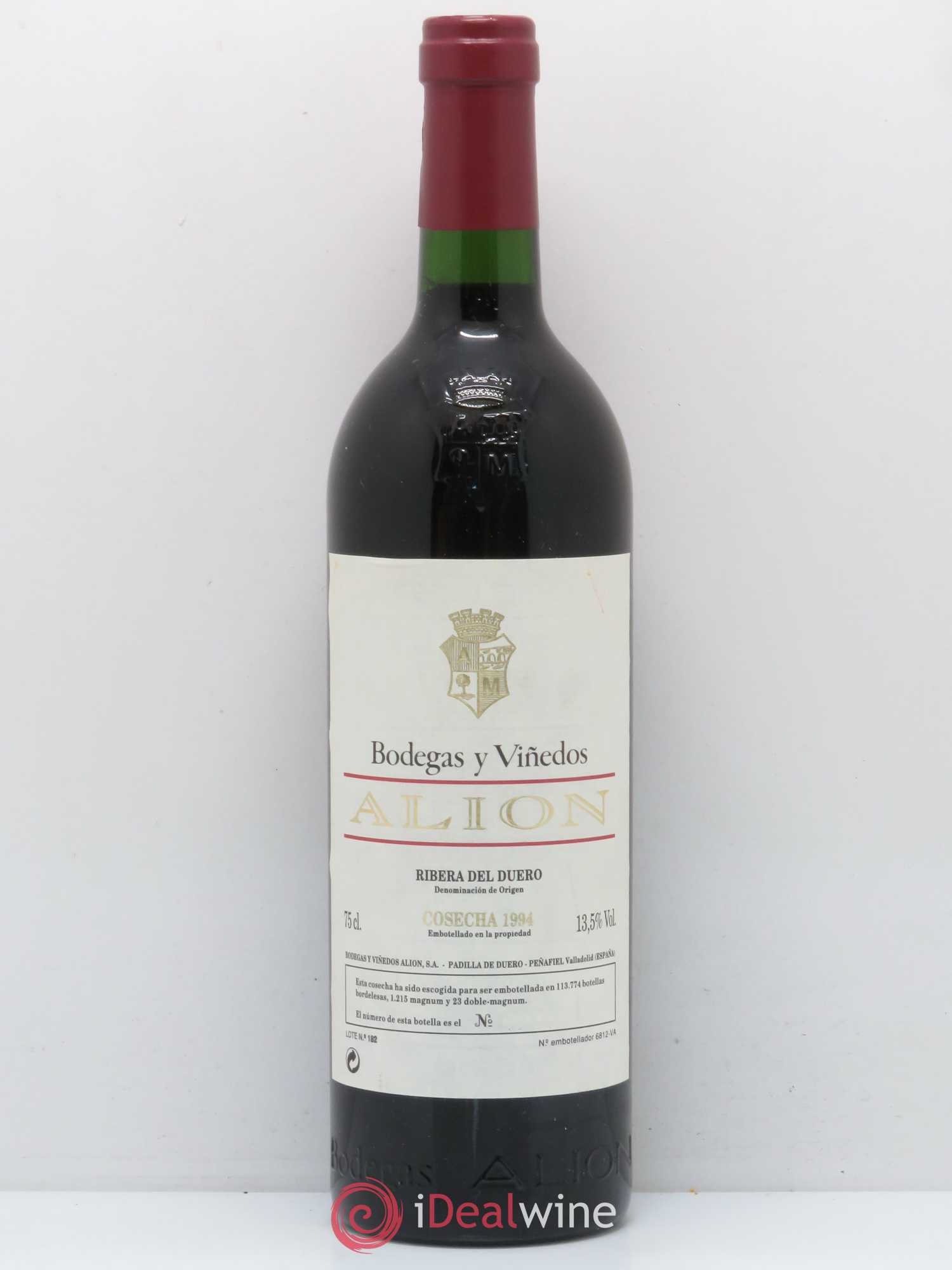 Ribera Del Duero DO Vega Sicilia Alion Famille Alvarez 1994 - Lot de 1 bouteille - 0
