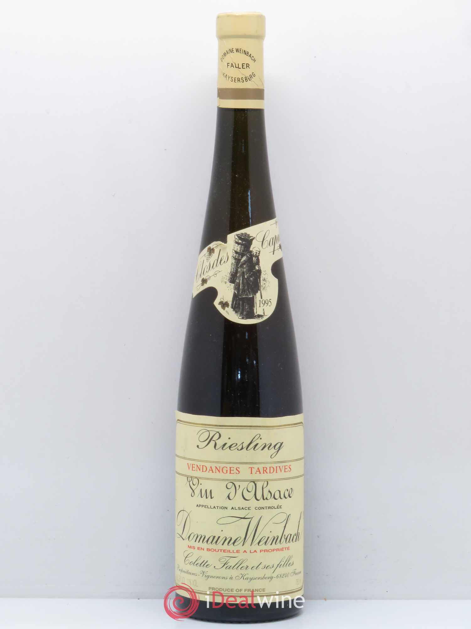 Alsace Riesling Vendanges Tardives Weinbach (Domaine) 1995 - Lotto di 1 bottiglia - 0