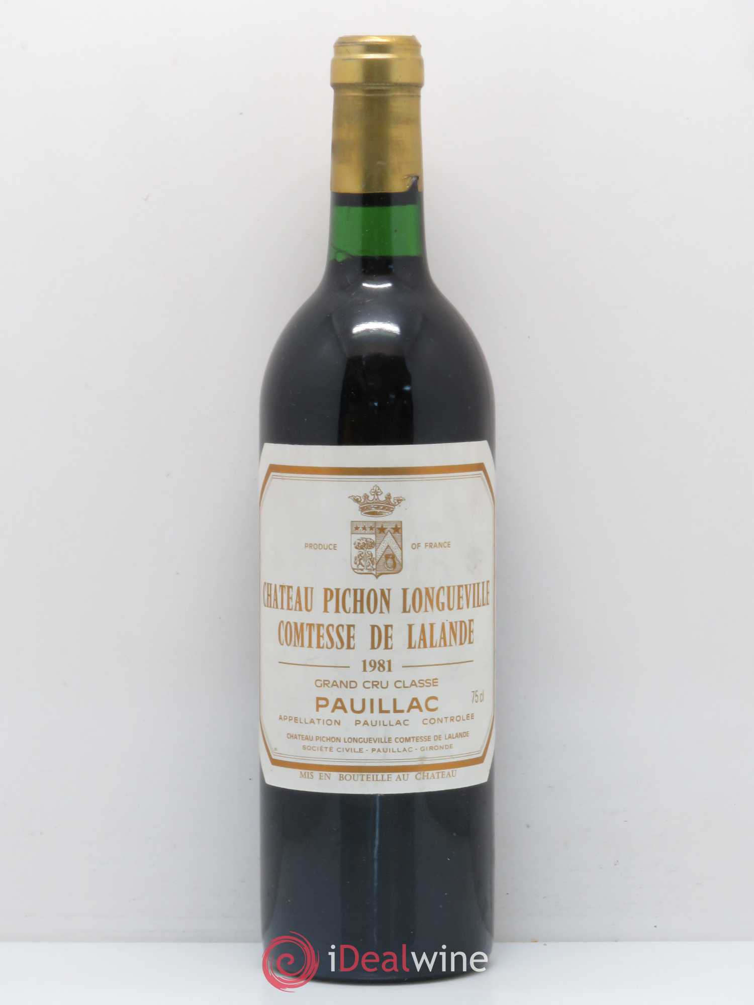 Château Pichon Longueville Comtesse de Lalande 2ème Grand Cru Classé 1981 - Lot de 1 bouteille - 0