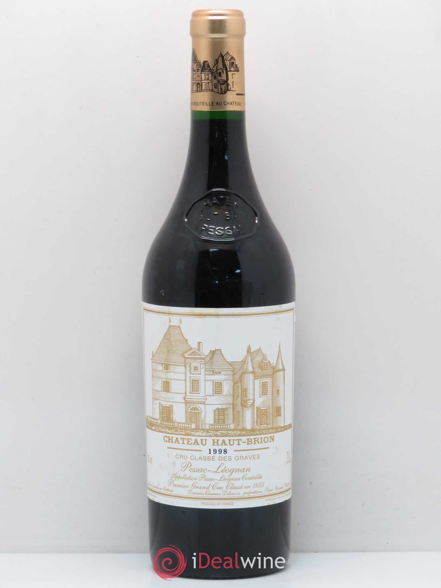 Château Haut Brion 1er Grand Cru Classé 1998 - Lot de 1 bouteille - 0
