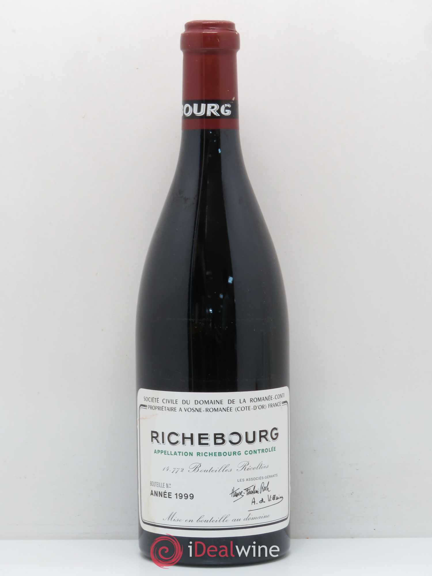 Richebourg Grand Cru Domaine de la Romanée-Conti 1999 - Lot de 1 bouteille - 0
