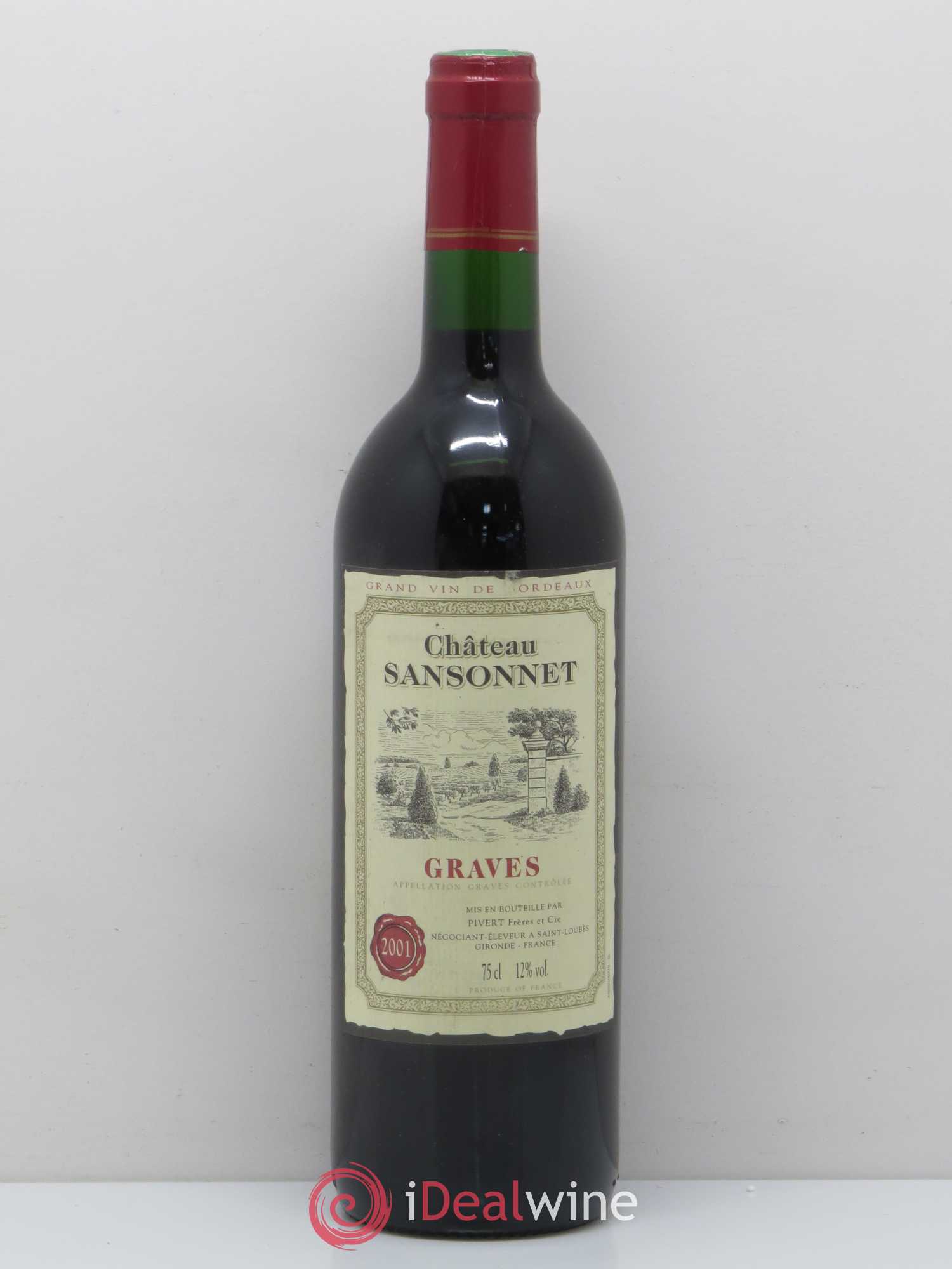 Château Sansonnet Grand Cru Classé 2001 - Lot de 1 bouteille - 0